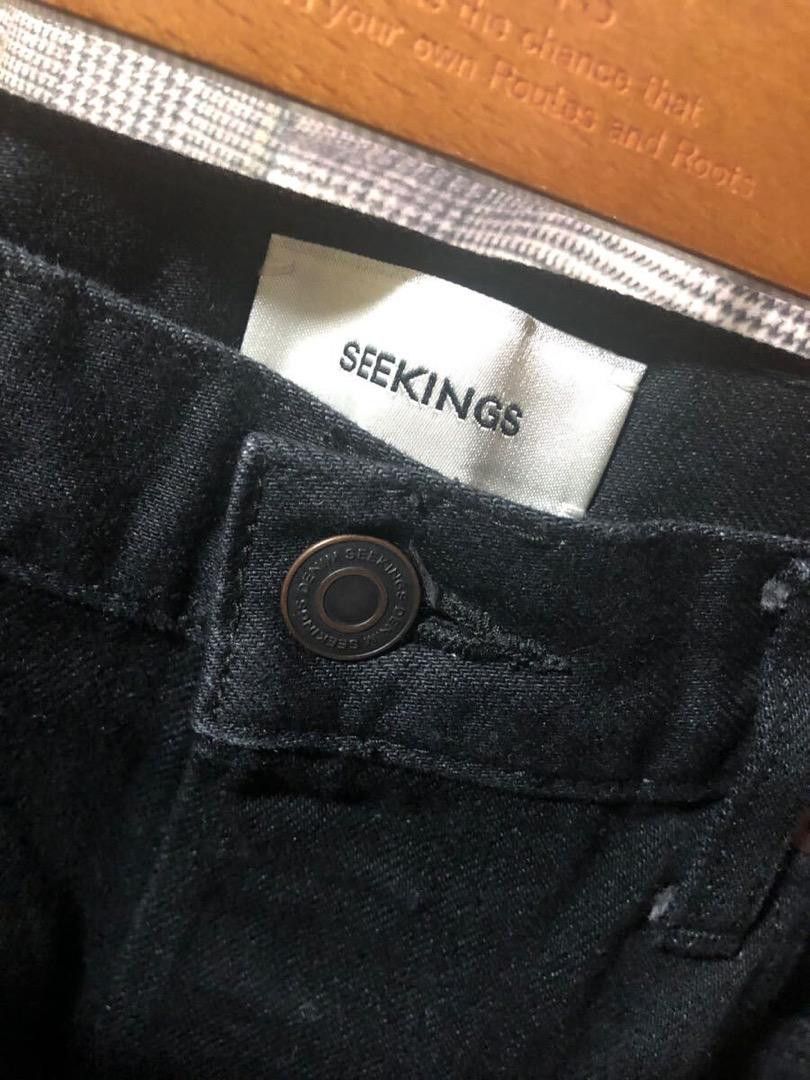 Seekings SEEKINGS Plain Denim Pants Black 31 Size US 30 / EU 46 - 2 Thumbnail