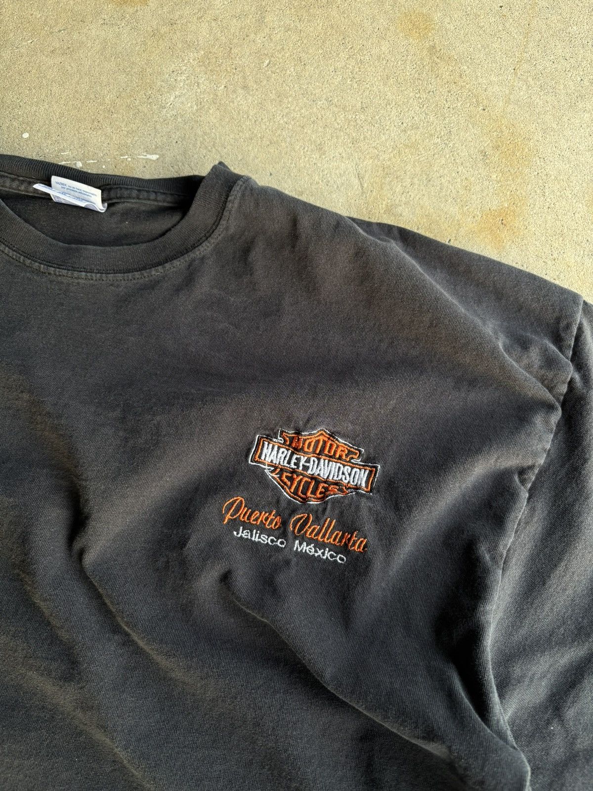 Harley Davidson Vintage 90s Harley Davidson Embroidered Faded Tee Size US XXL / EU 58 / 5 - 3 Thumbnail