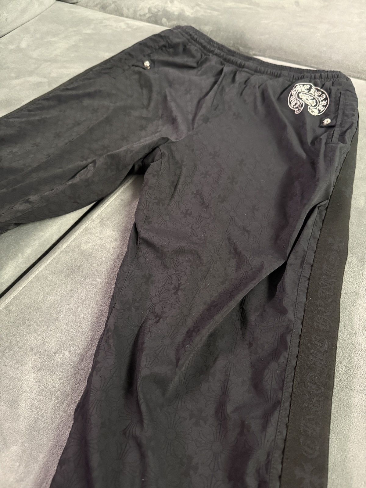 Chrome Hearts Chrome hearts Silver Button down track pants w/ size M Size US 30 / EU 46 - 4 Thumbnail