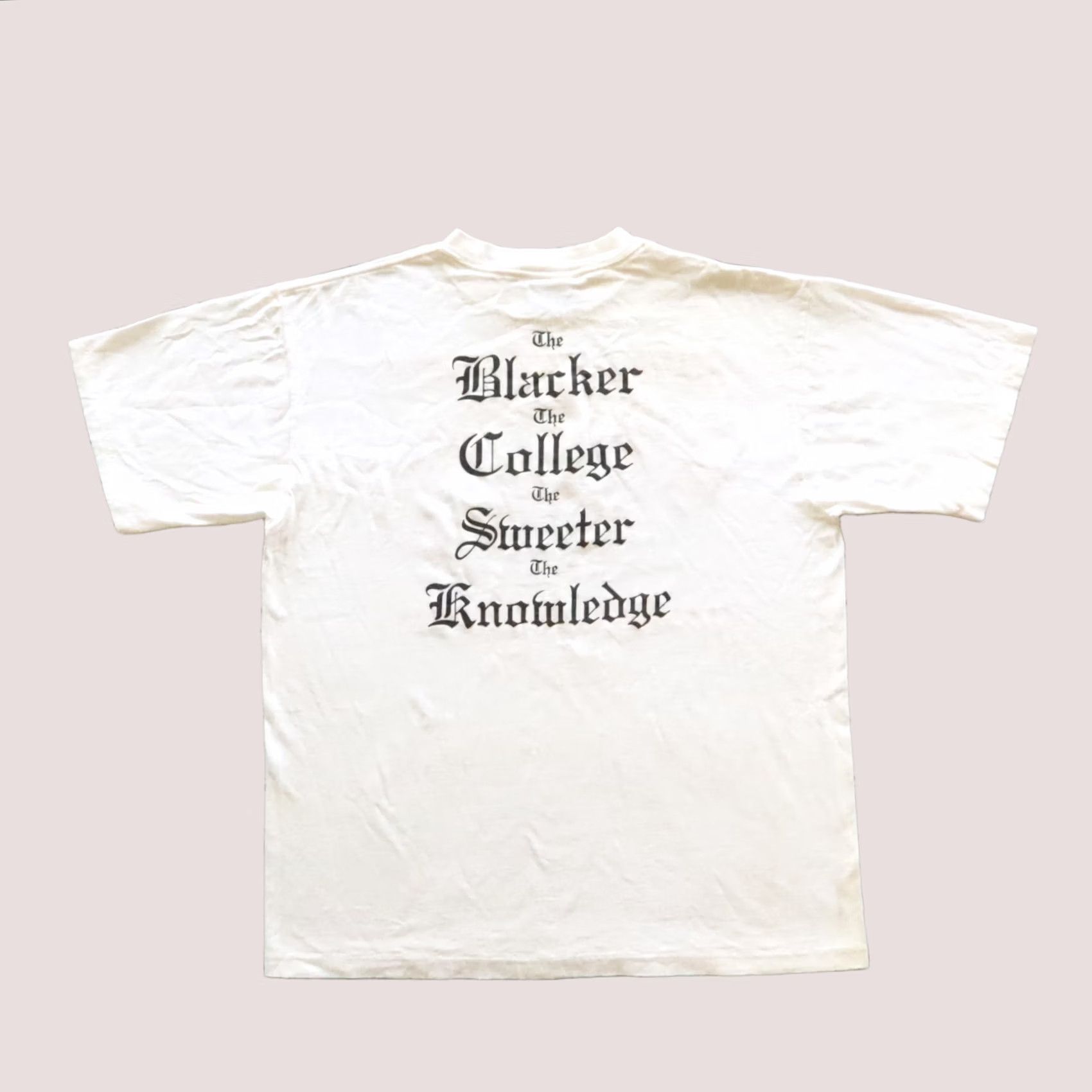 Vintage Vintage 90s Support Black Colleges Tshirt XL White Shirt Mens Size US XL / EU 56 / 4 - 1 Thumbnail