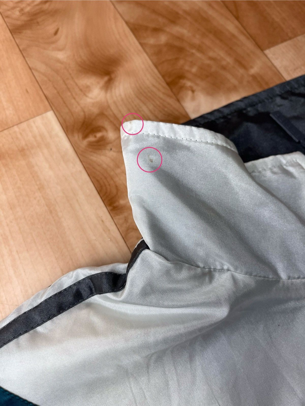 Supreme The North Face Bleached Denim Print Nuptse Jacket L