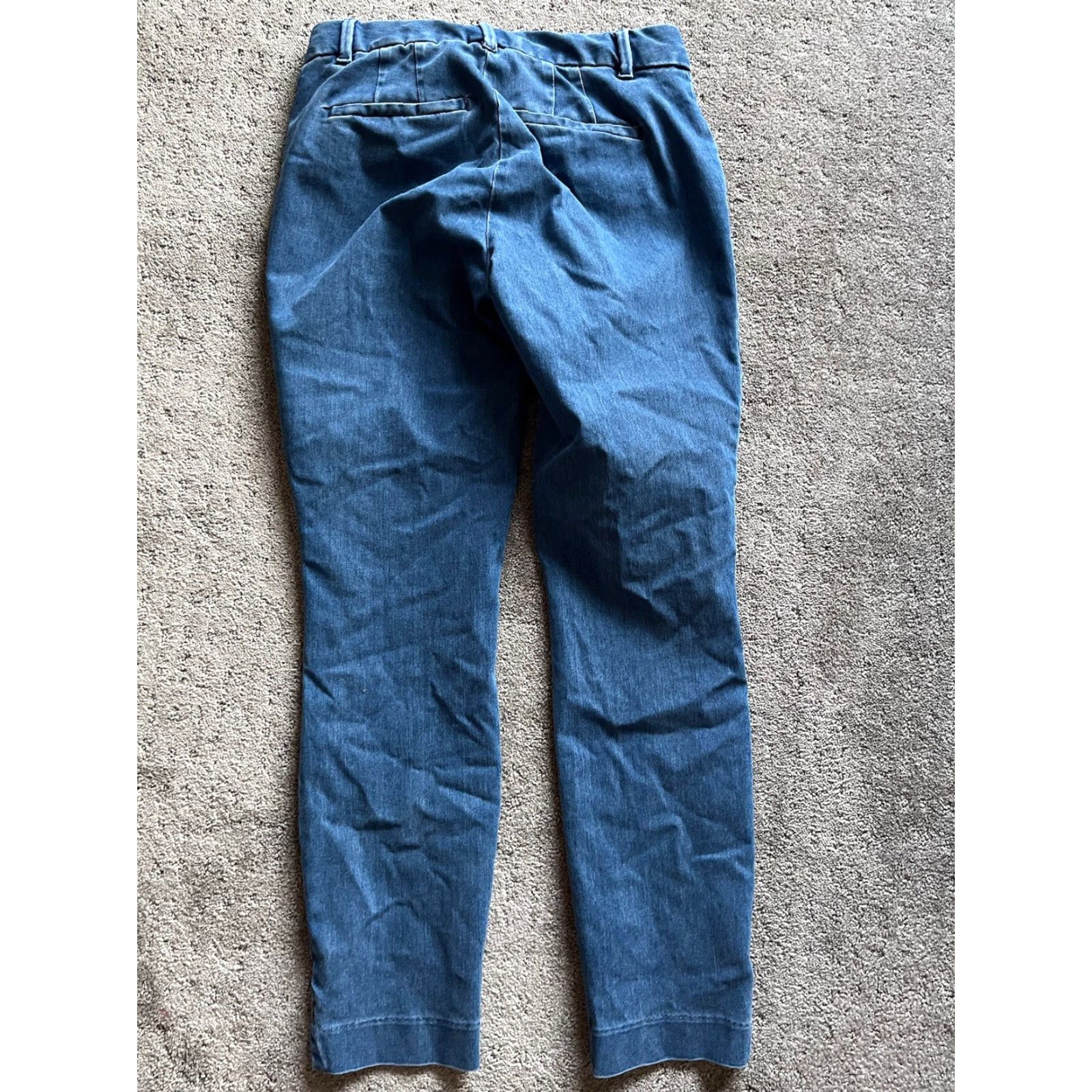Gap Gap Women's Curvy Skinny Ankle Pants Blue Chambray Size 2 Casual Formal Size 26" / US 2 / IT 38 - 3 Thumbnail