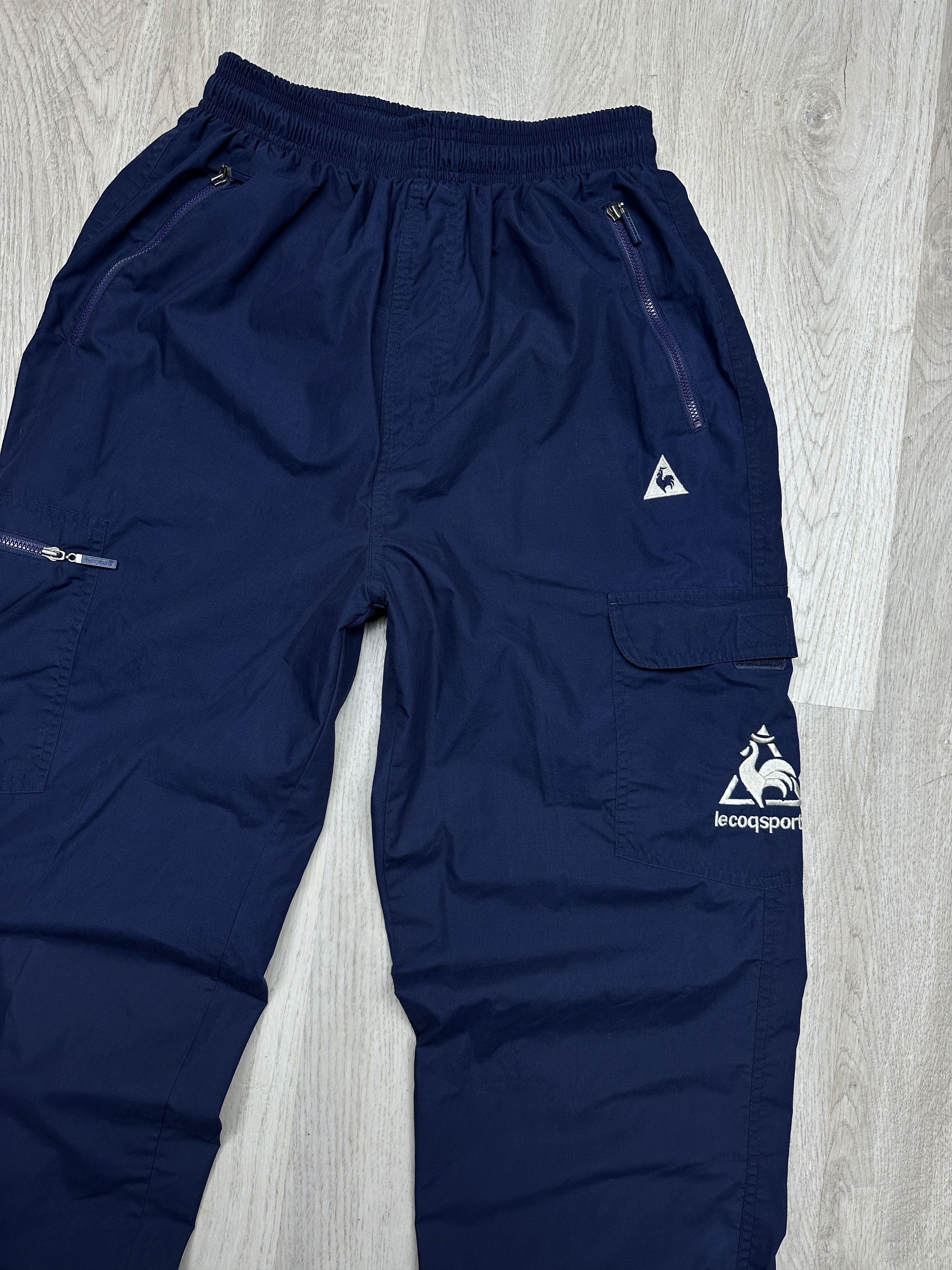 Le Coq Sportif Le Coq Sportif Vintage Mens Nylon Cargo Track Pants Size US 32 / EU 48 - 2 Thumbnail