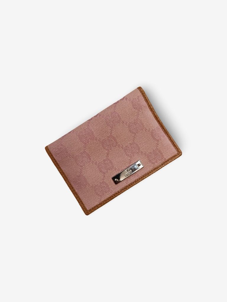Gucci Gucci Pink Card Holder Leather Wallet Size ONE SIZE - 1 Thumbnail