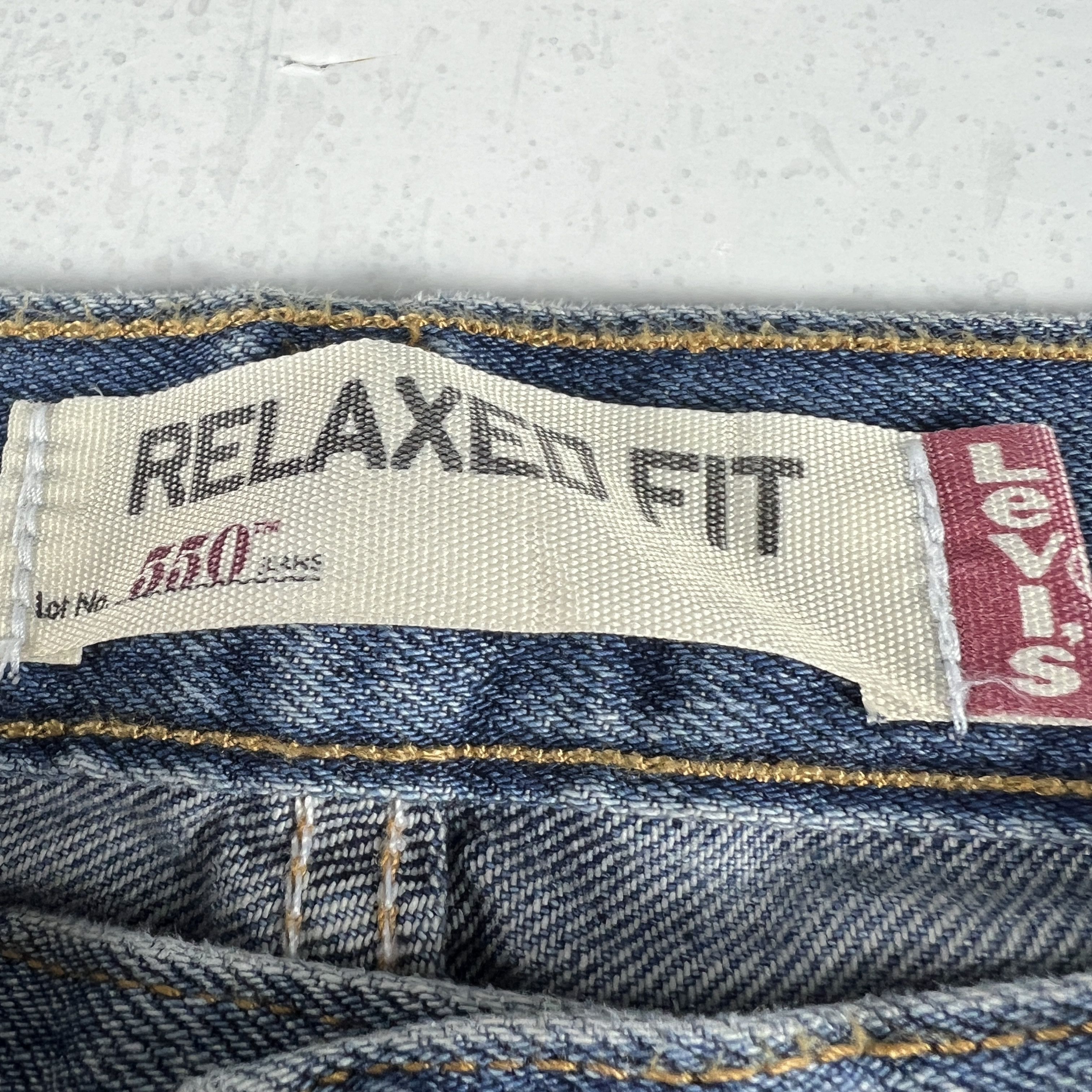 Levi's × Vintage Y2K Levi's Jeans 550 Relaxed Blue Faded Cotton Denim Size US 34 / EU 50 - 7 Thumbnail