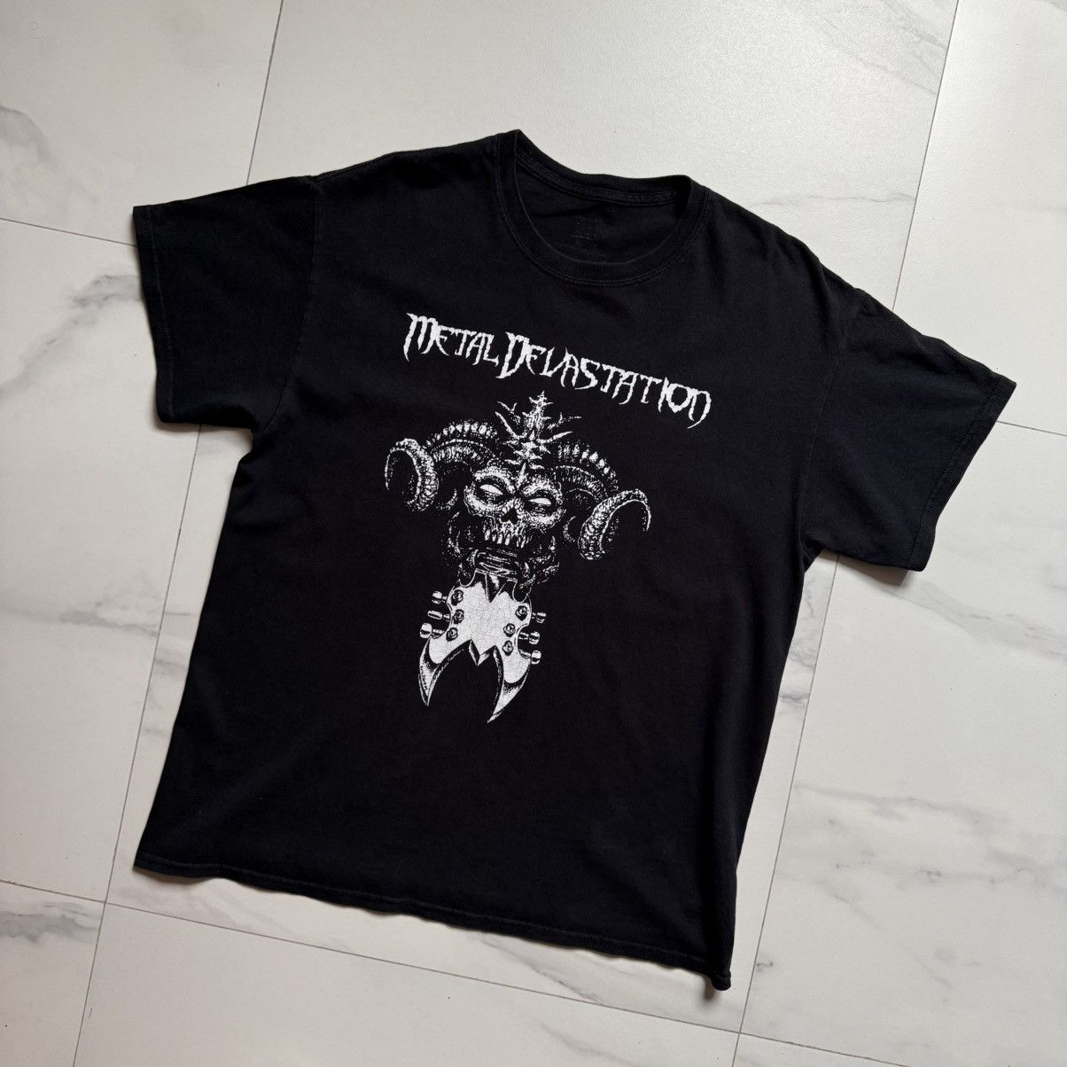 Metallica Metal Devastation Store Logo Distressed T-Shirt Size US L / EU 52-54 / 3 - 4 Thumbnail
