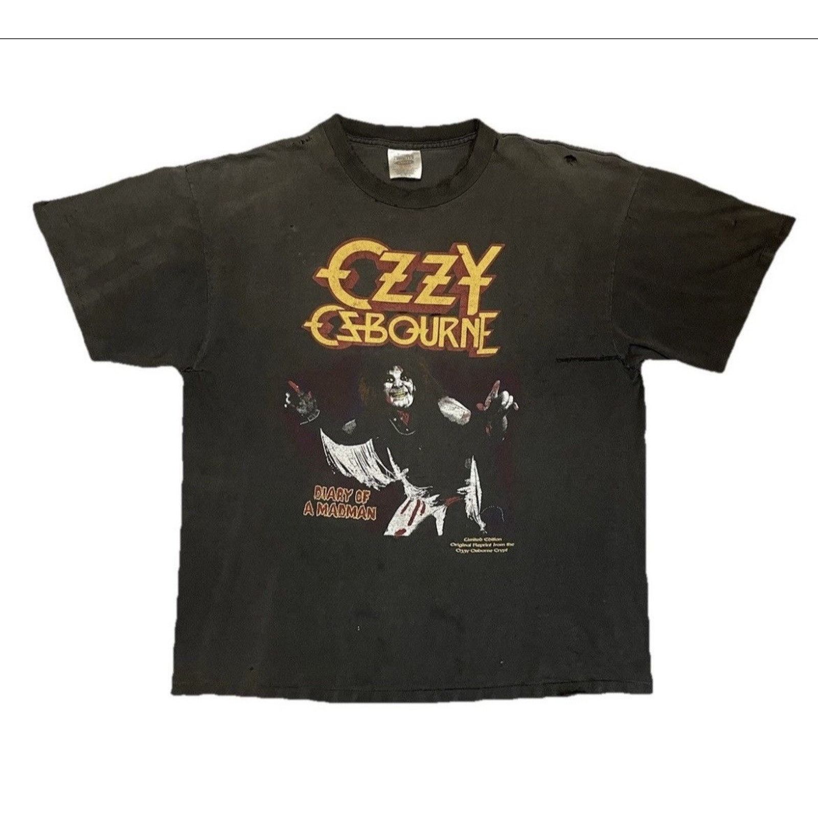 Other Vintage 90’s Ozzy Osbourne Diary Of A Madman Sz XL Thrashed Size US XL / EU 56 / 4 - 1 Thumbnail