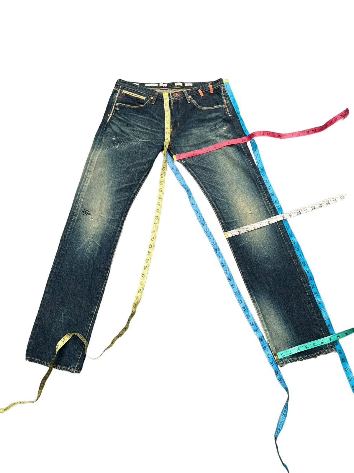 Japanese Brand × Paul Smith Red Ear Paul Smith Red Ear Howgate Wonder Selvedge Distresed Size US 31 - 22 Thumbnail