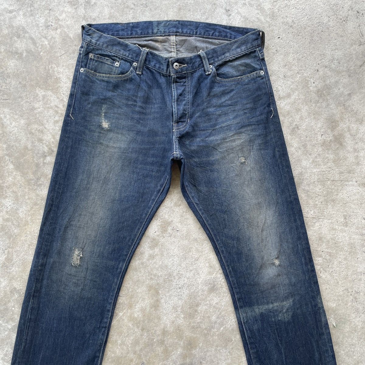 Japanese Brand × Jean × Vintage Vintage The Stooge Japan Faded Denim Jeans Pants Mud Wash Size US 34 / EU 50 - 3 Thumbnail