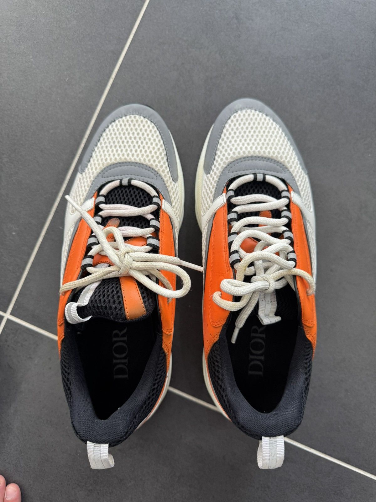 Dior Dior b22 white/orange Size US 12 / EU 45 - 6 Thumbnail