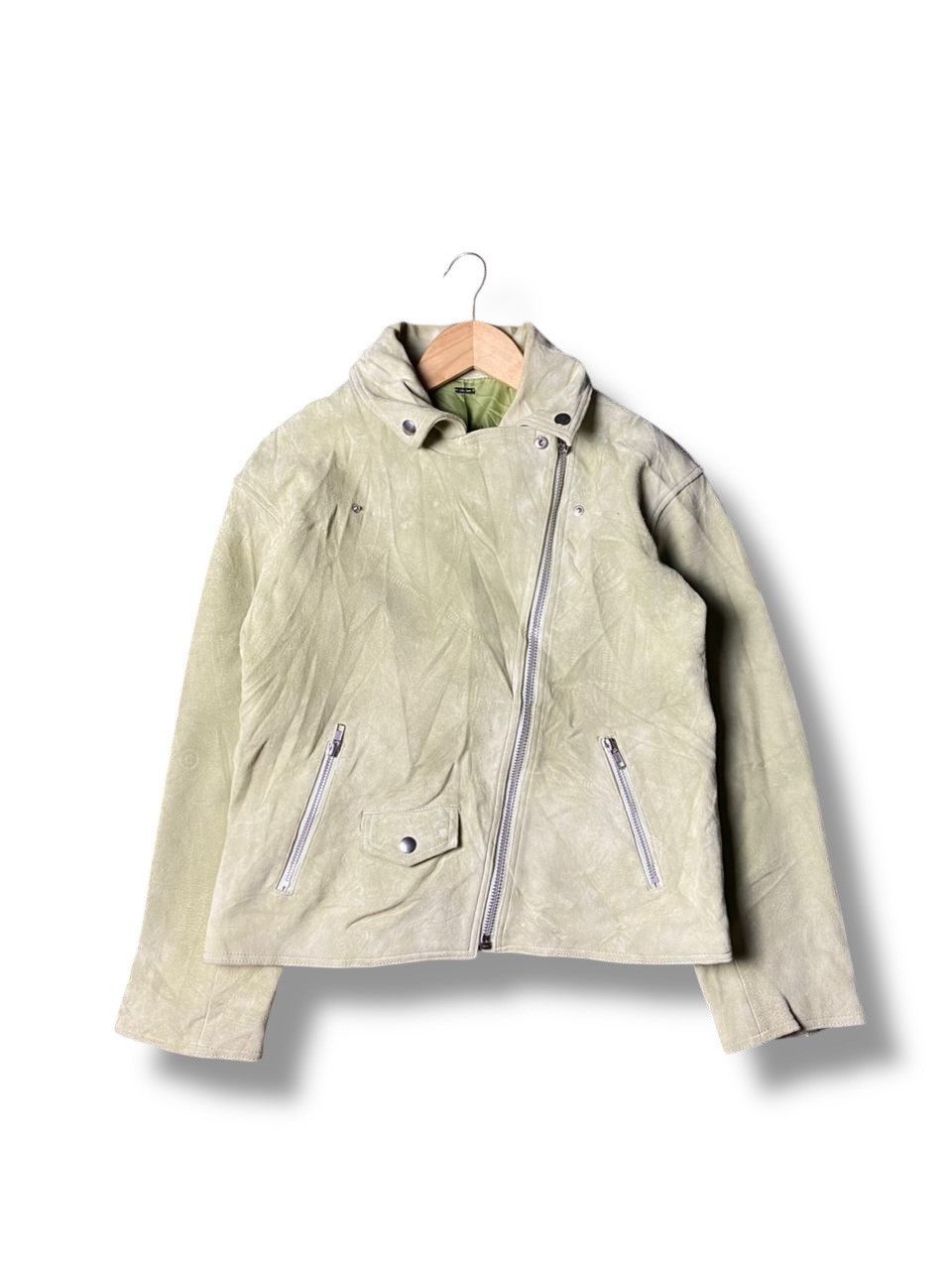Japanese Brand MILA OWEN Goat Leather Crop Jacket (141) Size US XXS / EU 40 - 2 Thumbnail