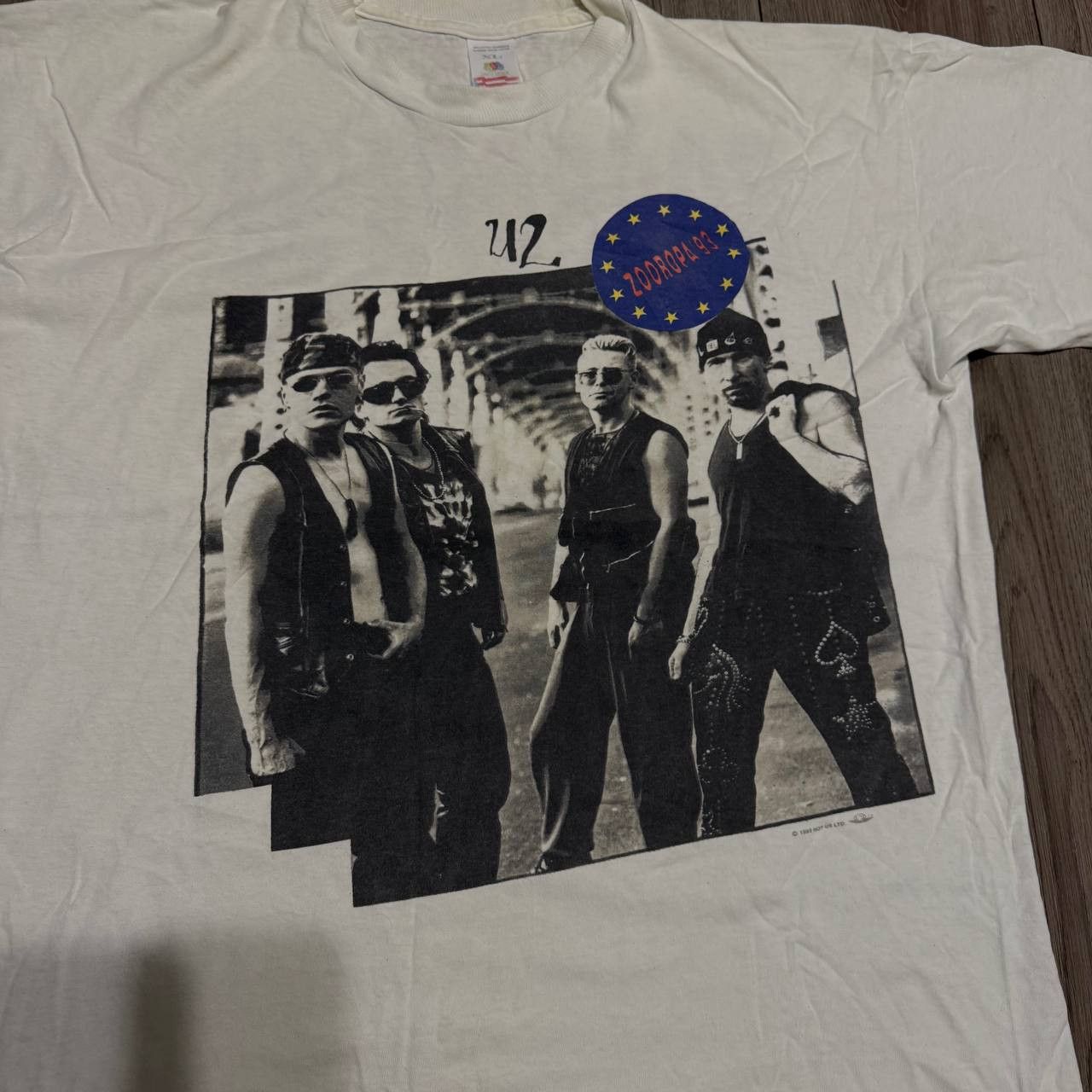 Fruit Of The Loom Men's Vintage U2 1993 Zooropa Tour T-shirt Size XL Size US XL / EU 56 / 4 - 2 Thumbnail