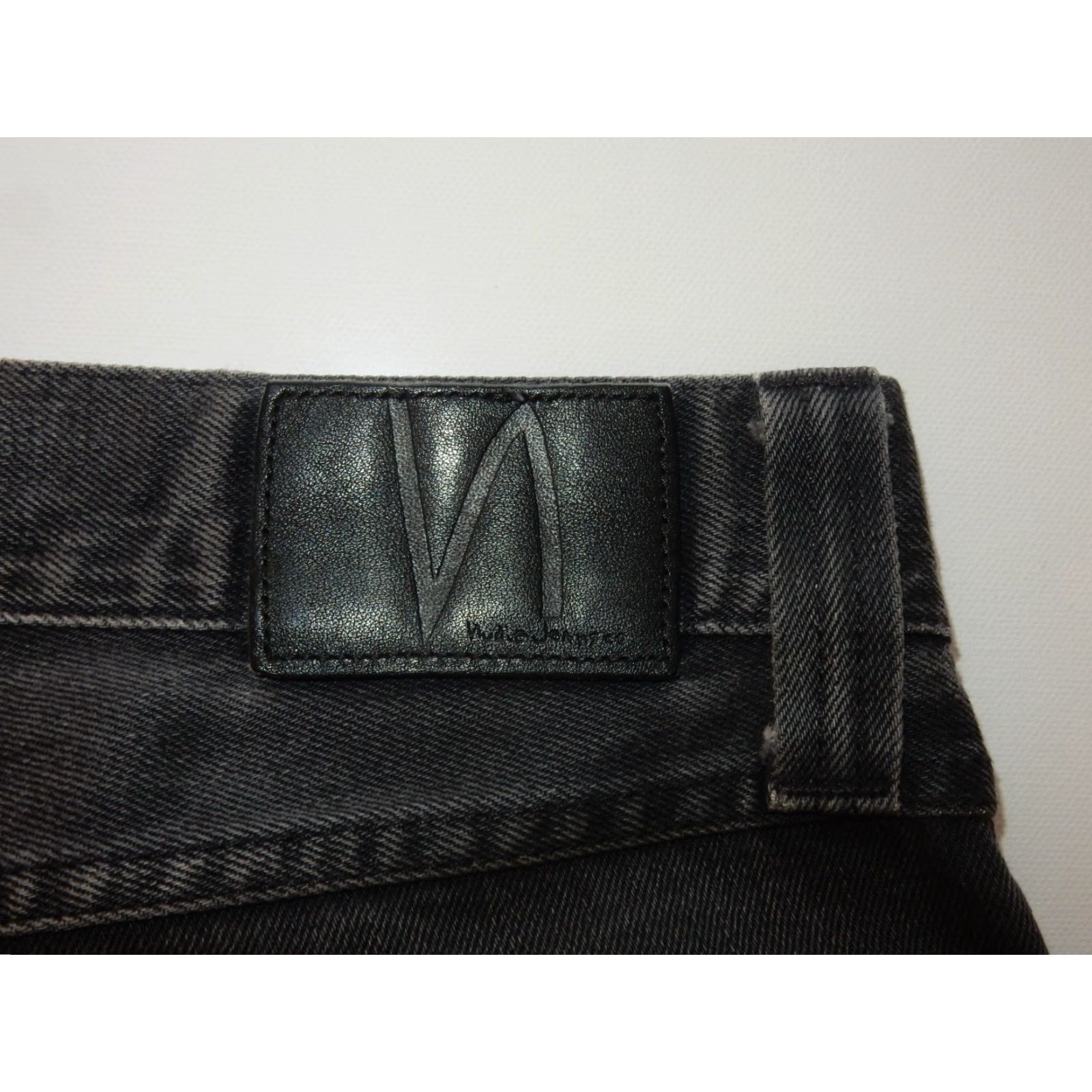 Nudie Jeans Nudie Jeans Co. Jeans Men Black Denim Straight 32 Inseam 28 Size 28x32 – Regular Size US 32 / EU 48 - 3 Thumbnail
