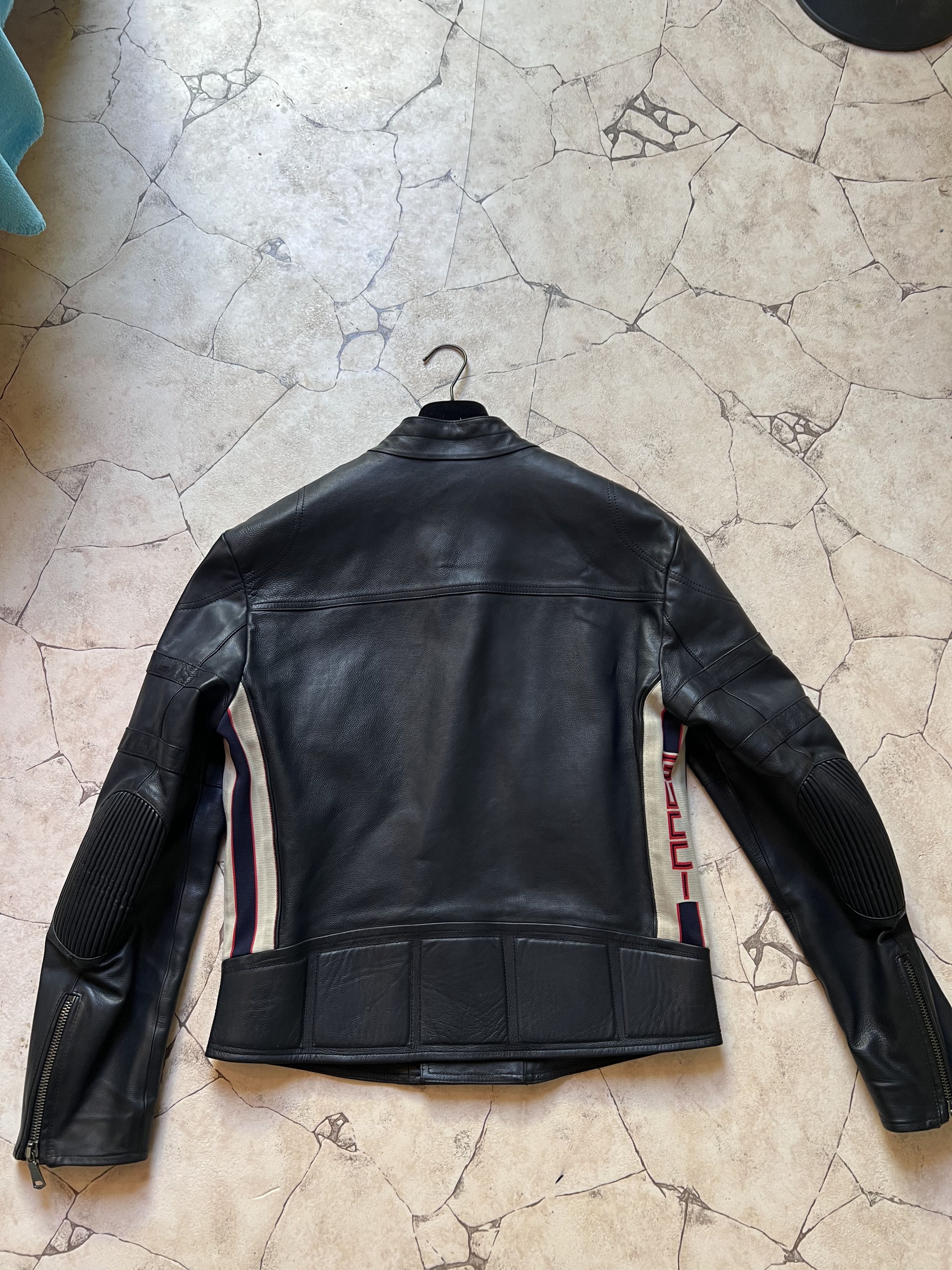 Gucci Gucci Leather Jacket Blue Size US M / EU 48-50 / 2 - 4 Thumbnail