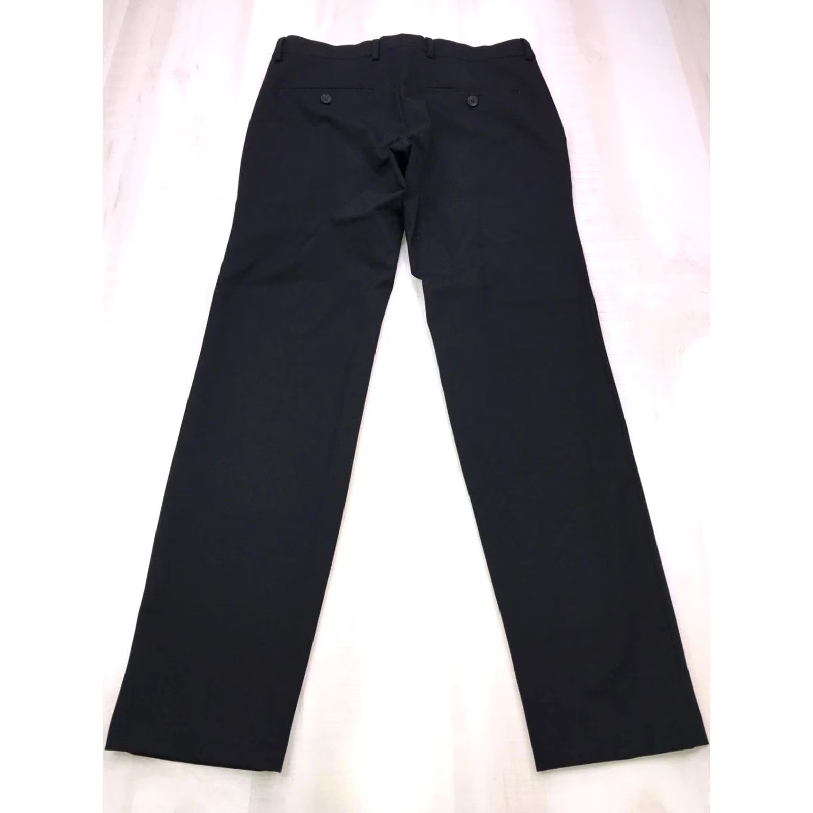 Haggar Haggar Slim Ultra Stretch Black Dress Pants Mens 30x30 EUC Size US 30 / EU 46 - 4 Thumbnail