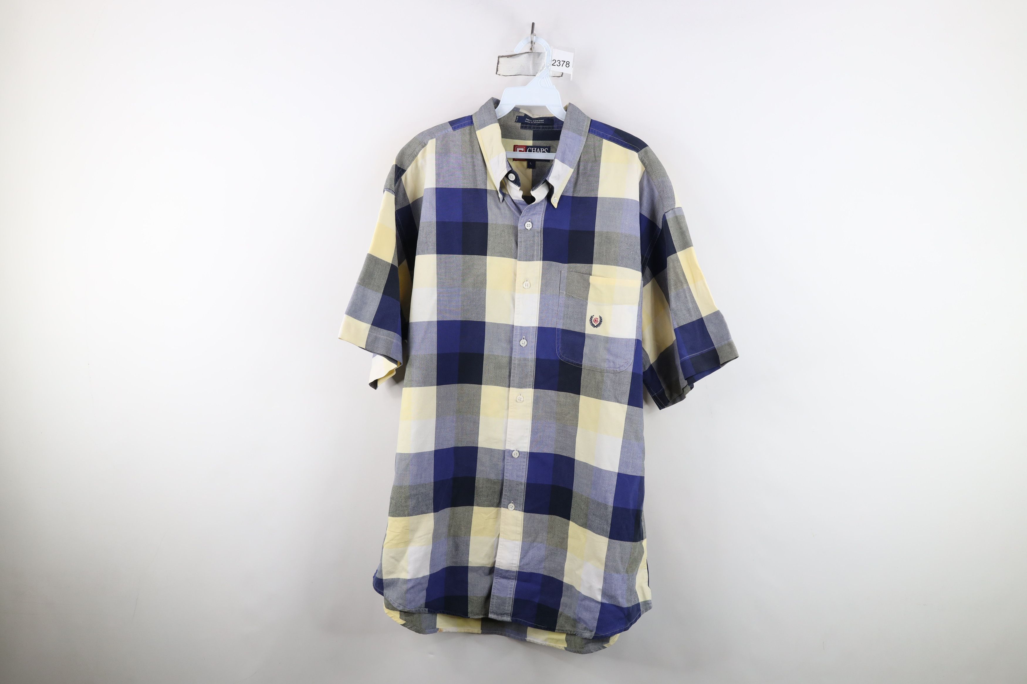 Ralph Lauren Vintage 90s Chaps Ralph Lauren Monogram Button Down Shirt Size US L / EU 52-54 / 3 - 1 Thumbnail