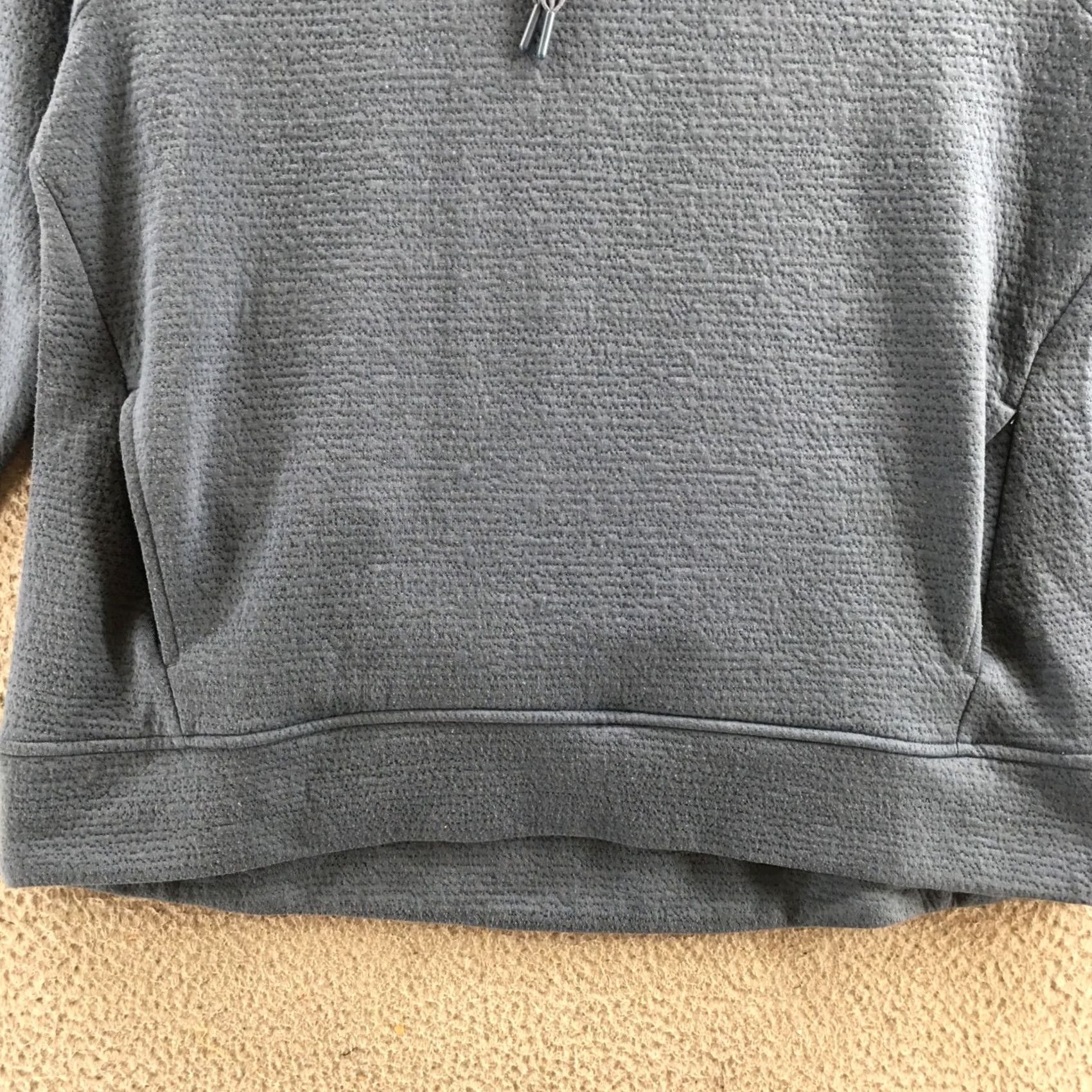 Vintage RBX Hoodie Womens Medium Blue Long Sleeve Pullover Textured Activewear Casual Size M / US 6-8 / IT 42-44 - 5 Thumbnail