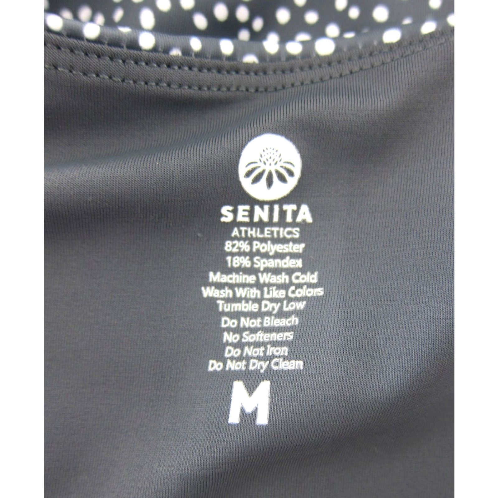 Vintage SENITA Athletics Grey White Polka Dot Padded Low Back One Piece Swimsuit M Womens Featured: Polka Dot, Padded, Low Back, Nylon Spandex Size ONE SIZE - 3 Thumbnail