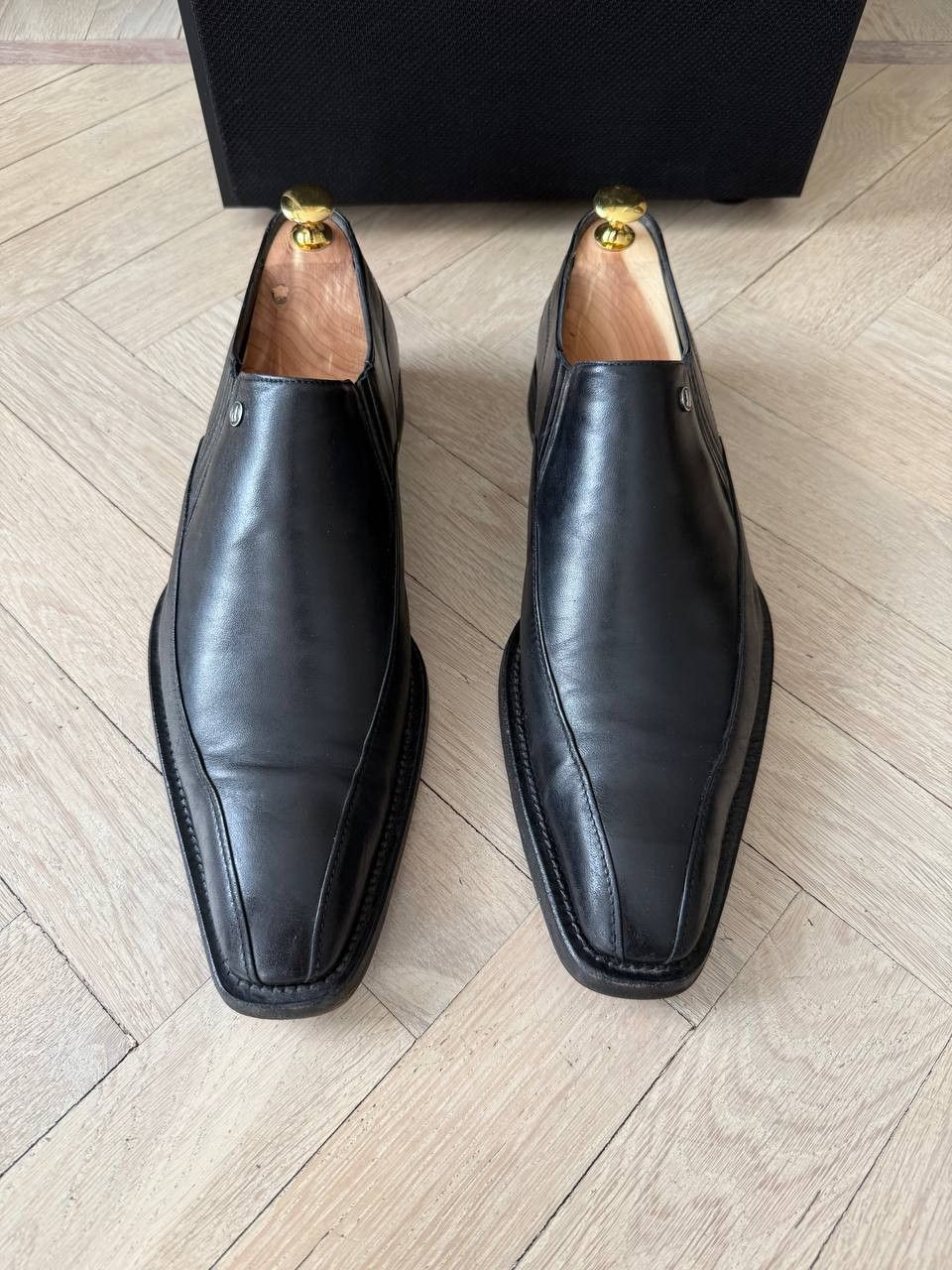 Moreschi Black Moreschi leather slip-on shoes Size US 10.5 / EU 43-44 - 2 Thumbnail