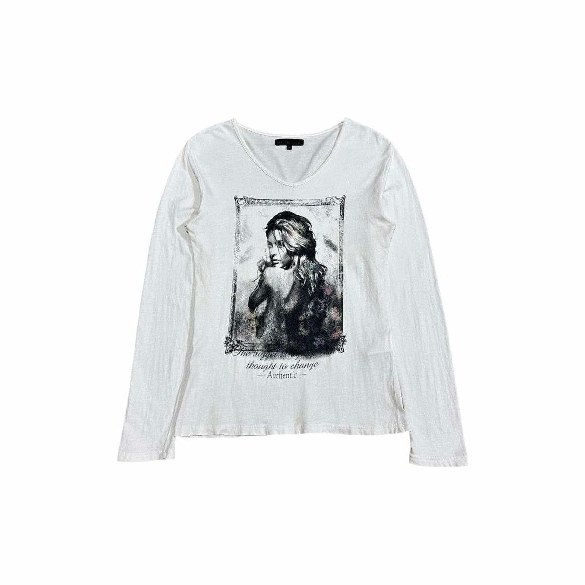 If Six Was Nine × In The Attic × Japanese Brand 🔥Sick Y2K In The Attic Poem Long Sleeve Shirt Naked Woman Size US M / EU 48-50 / 2 - 2 Thumbnail