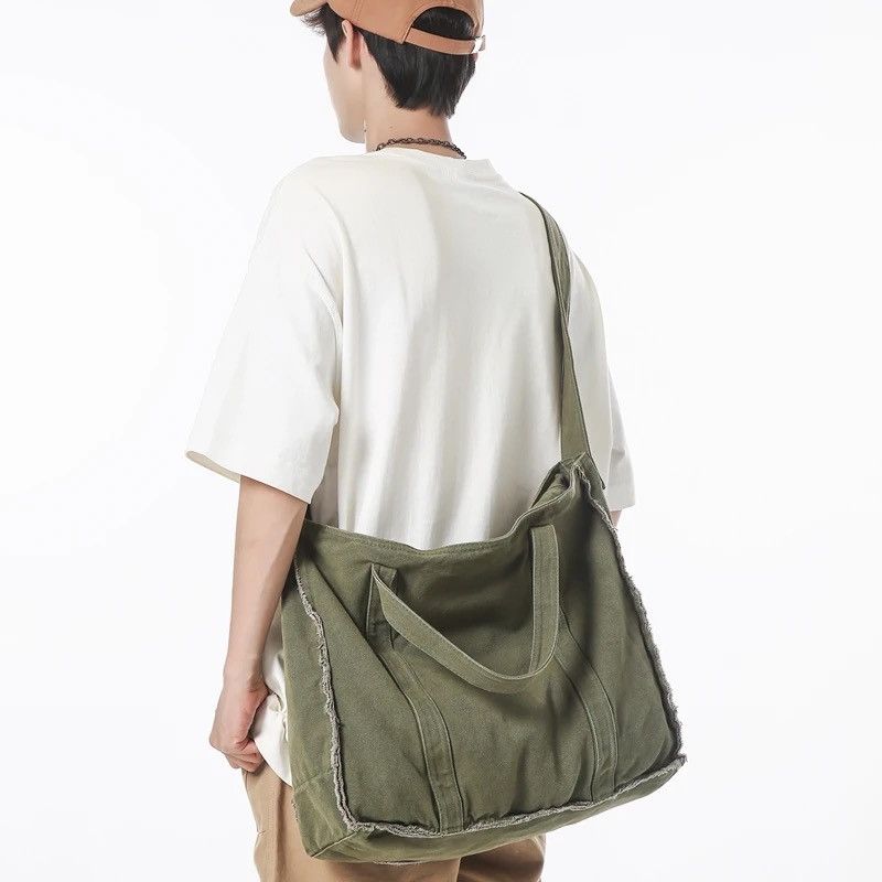 Japanese Brand Canvas Shoulder Bag Size ONE SIZE - 1 Thumbnail