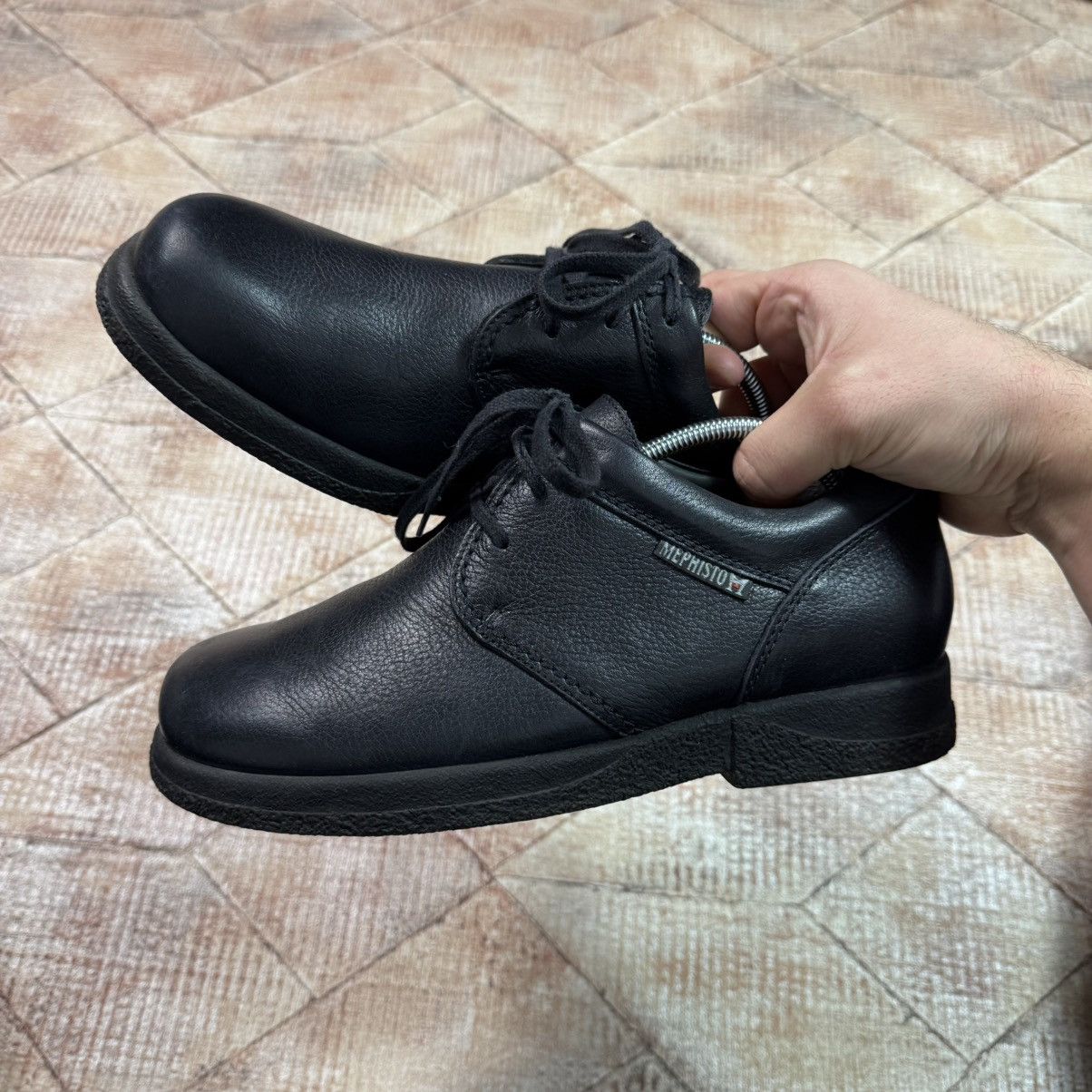 Genuine Leather × Mephisto Mephisto Leather Derby Black Shoes High Quality Casual Hype Size US 7 / EU 40 - 11 Thumbnail
