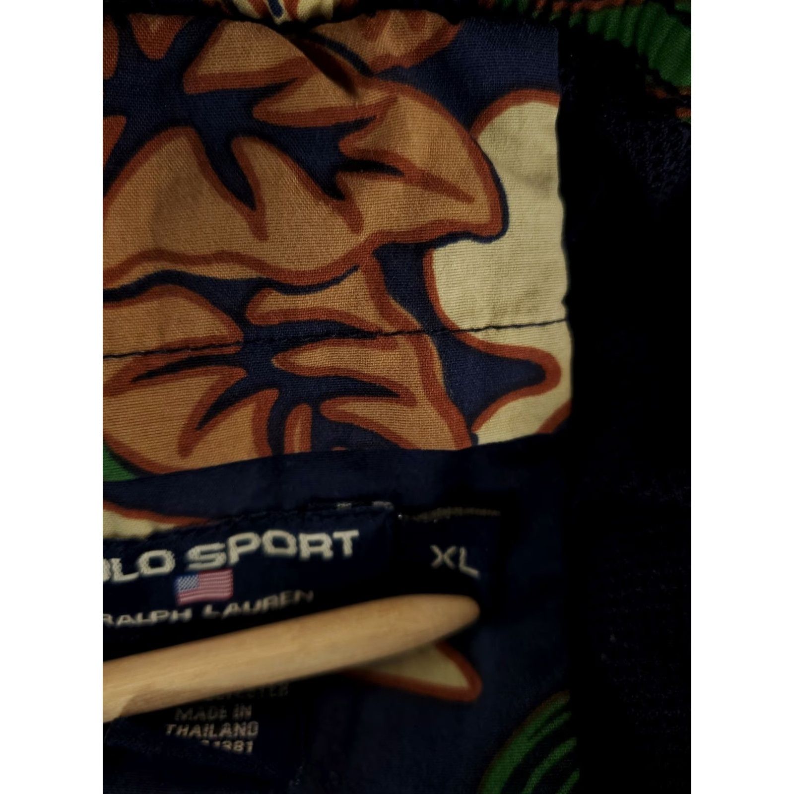 Vintage Polo Sport Swim Trunks Hawaiian Hula Girl Blue Green Lined Mens XL (37 Actual) Size US XL / EU 56 / 4 - 5 Thumbnail