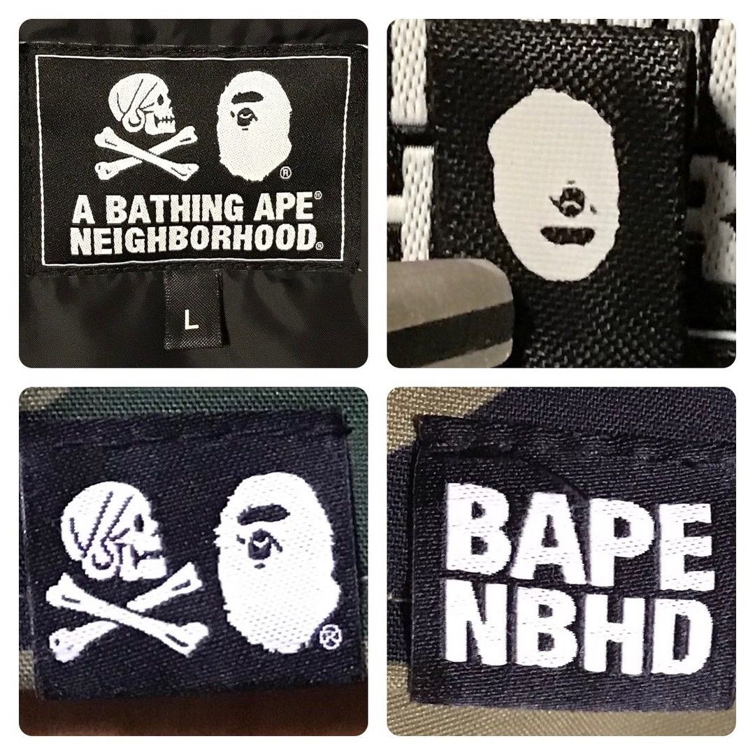 Bape × Neighborhood Neighborhood BAPE camo shark full zip hoodie Down Jacket APE Size US L / EU 52-54 / 3 - 8 Thumbnail