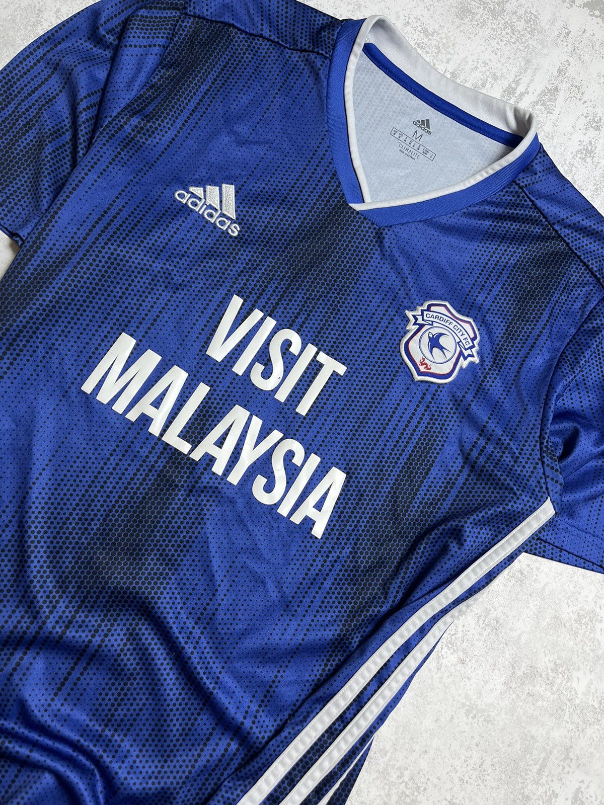 Adidas Cardiff City '19-20 Home Jersey: Climalite Tech & Graphic Size US M / EU 48-50 / 2 - 3 Thumbnail