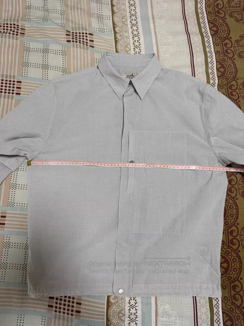 Hermes Hermes Fake Two-Piece Shirt Jacket. Hem with Drawstring Size US M / EU 48-50 / 2 - 4 Thumbnail
