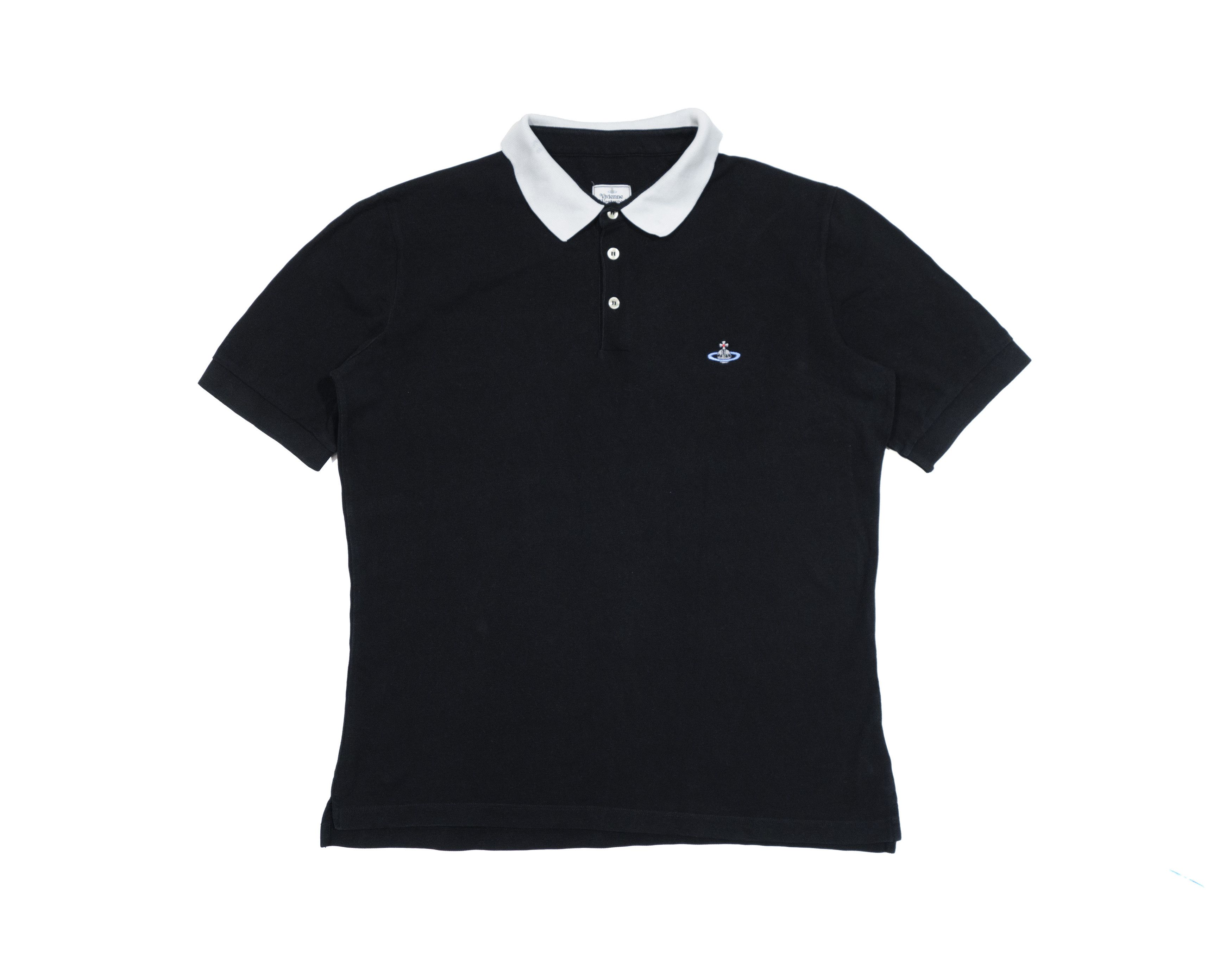 Vivienne Westwood Orb Logo Contrast Collar Polo Shirt Size US XL / EU 56 / 4 - 1 Thumbnail