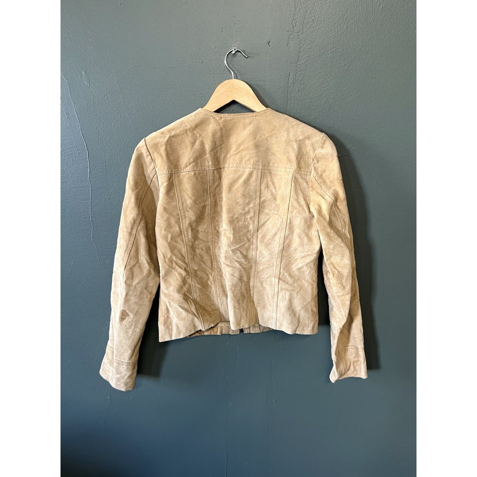 Vintage Bernardo Womens Leather Jacket Full Zip Brown Size S (Small) Size S / US 4 / IT 40 - 2 Thumbnail