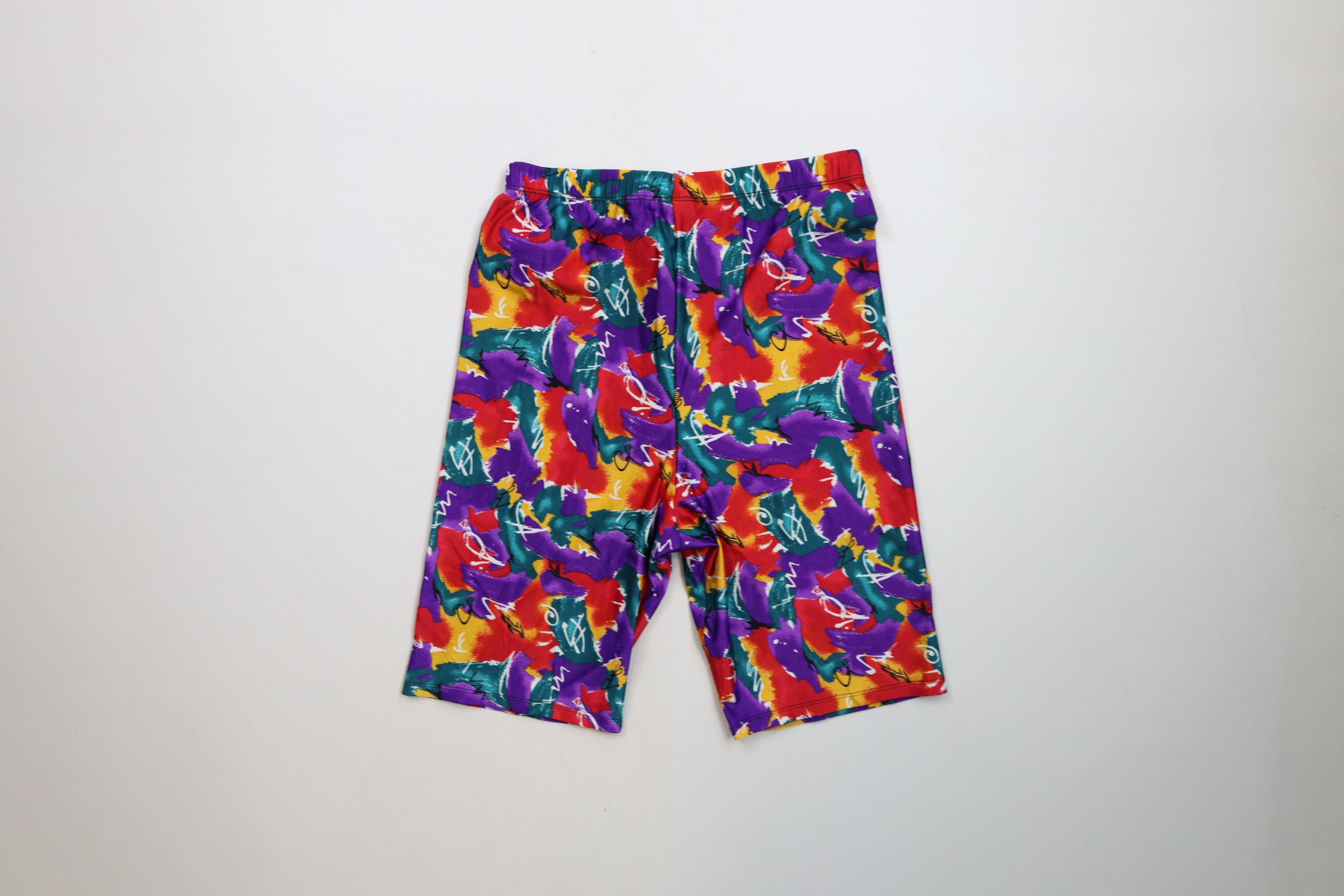 Vintage Vintage 90s Streetwear Rainbow Spandex Half Tights Shorts Size 24" / US 00 / IT 34 - 7 Thumbnail