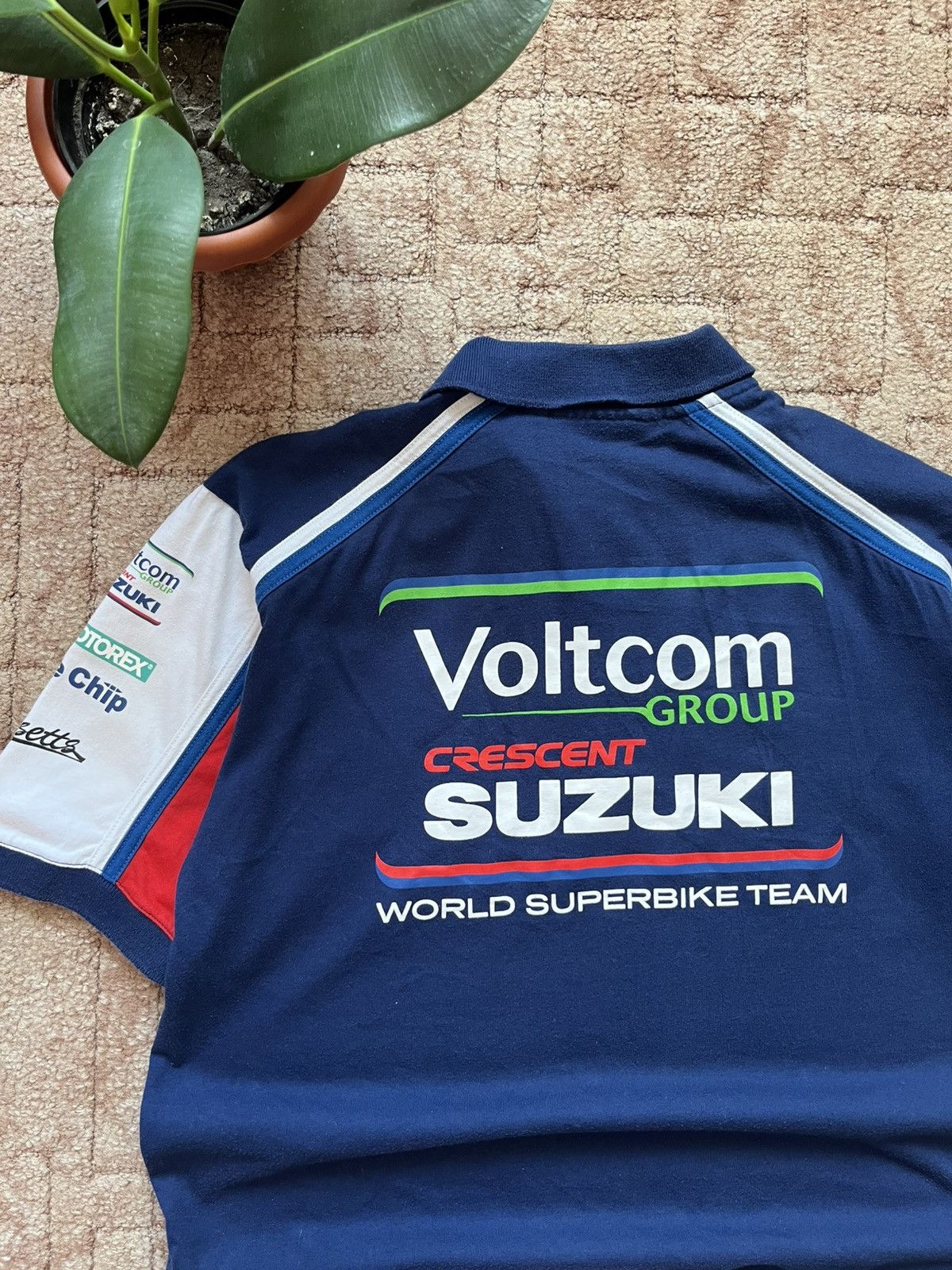 Vintage Suzuki GSX F1 Racing Nascar Blue Sponsored Tee
