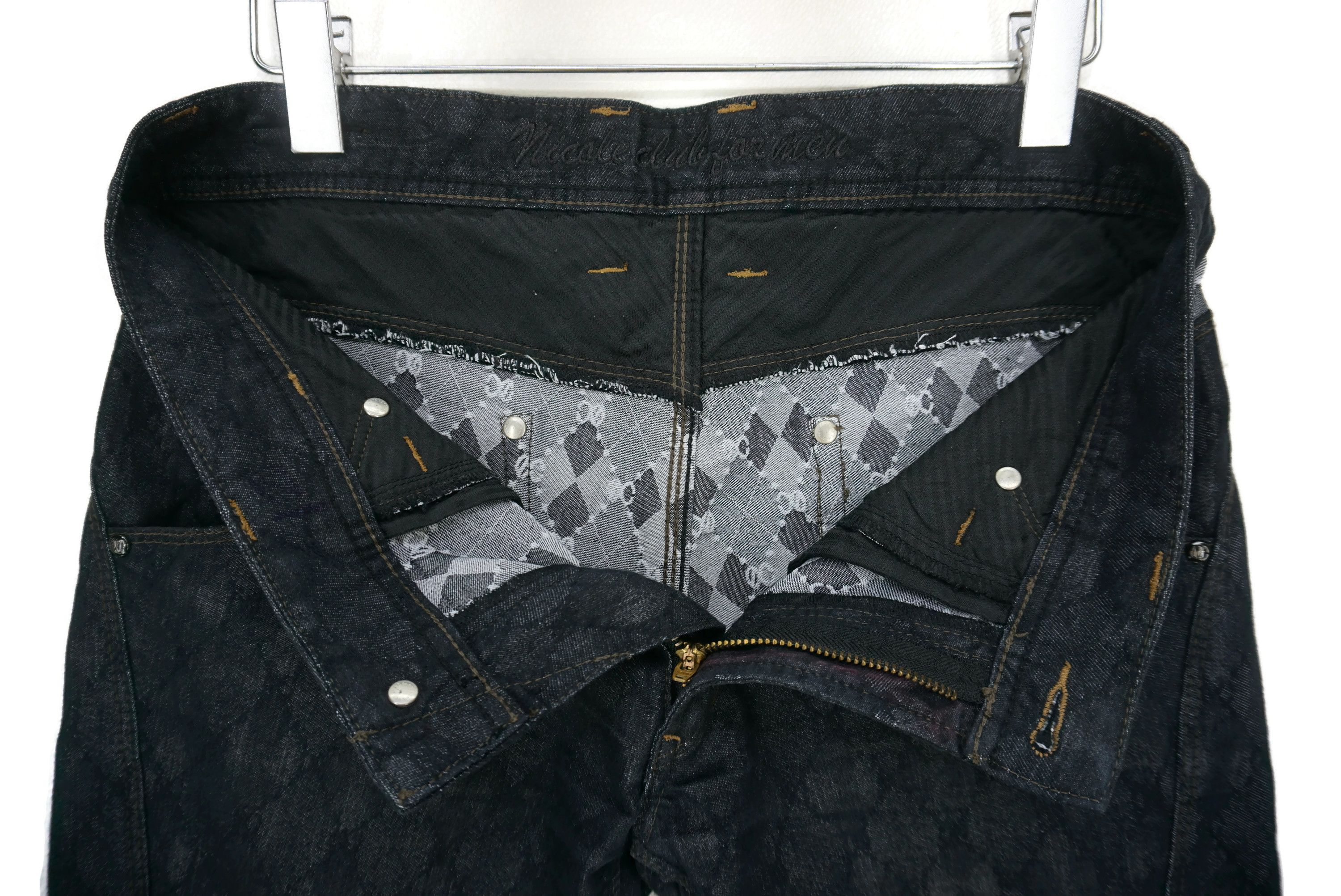 Japanese Brand Nicole Jeans Fit W33xL26.5 Matsuda Low-Rise Cropped Monogram Size US 30 / EU 46 - 12 Thumbnail