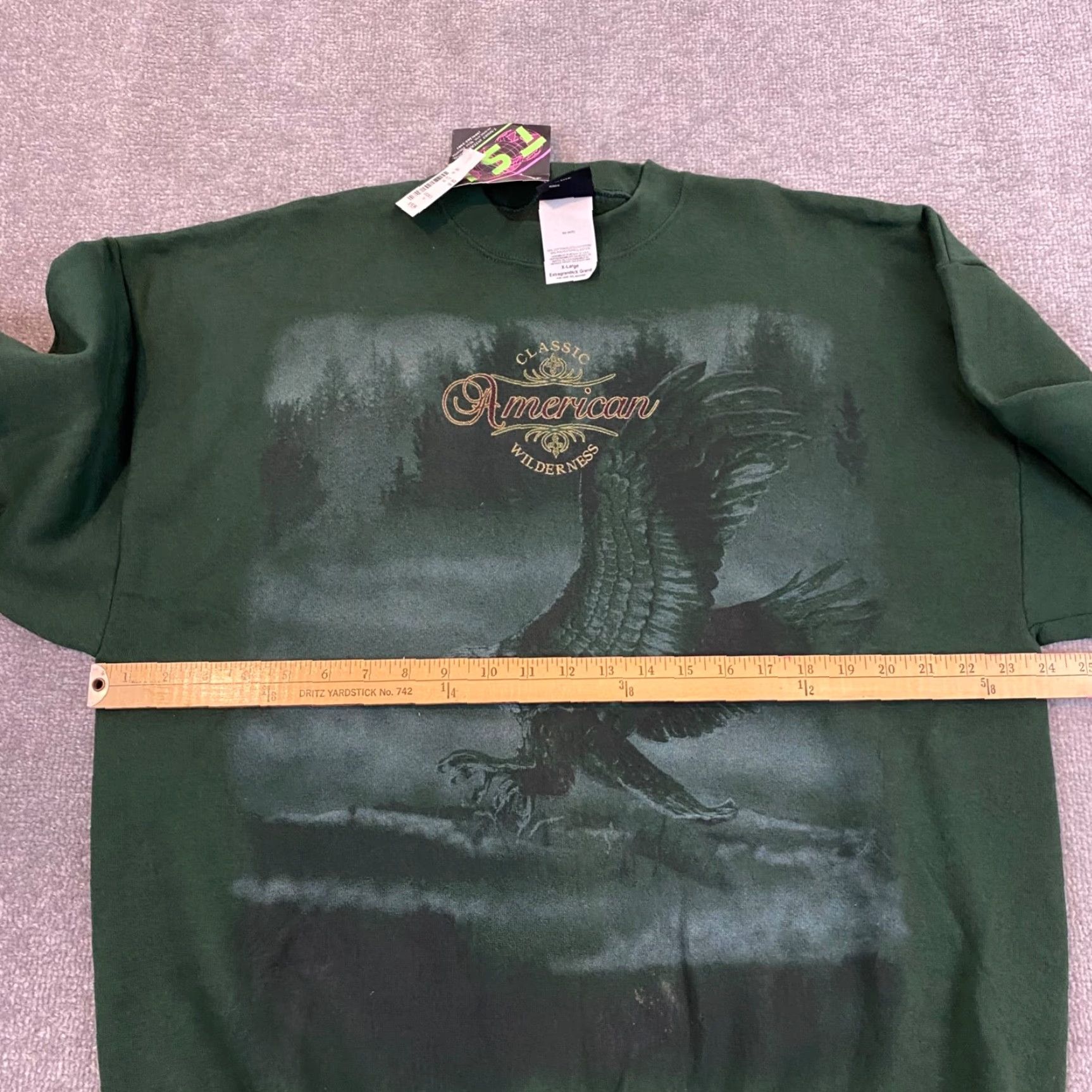 Vintage VINTAGE TSI Nature Sweatshirt Mens XL Green Eagle Wilderness Animal Crew Pullover NEW Jacket Size US XL / EU 56 / 4 - 5 Thumbnail