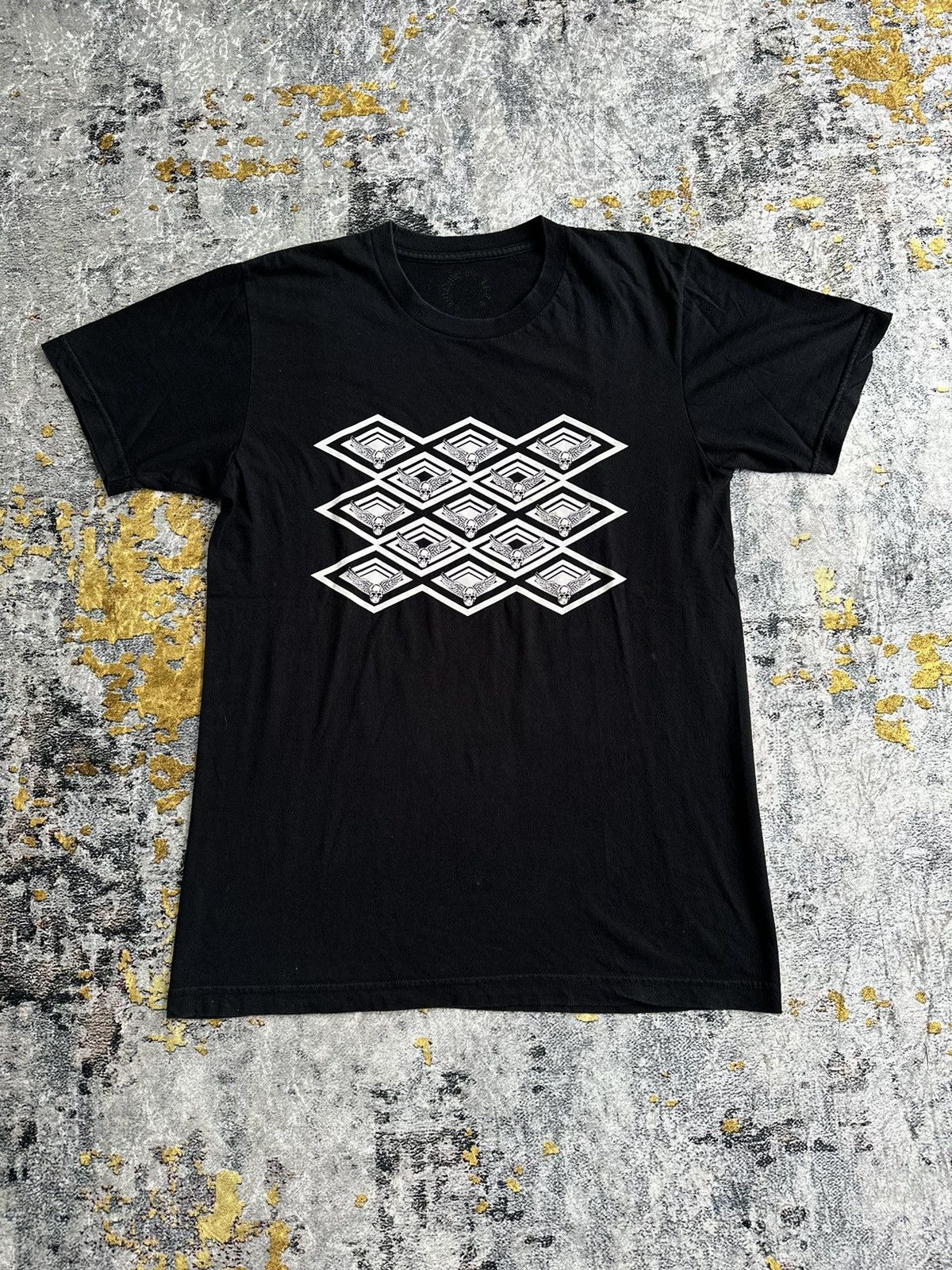 NEEDGONE > RARE ARTICLE CHROME HEARTS by FOTI SKULL TSHIRT