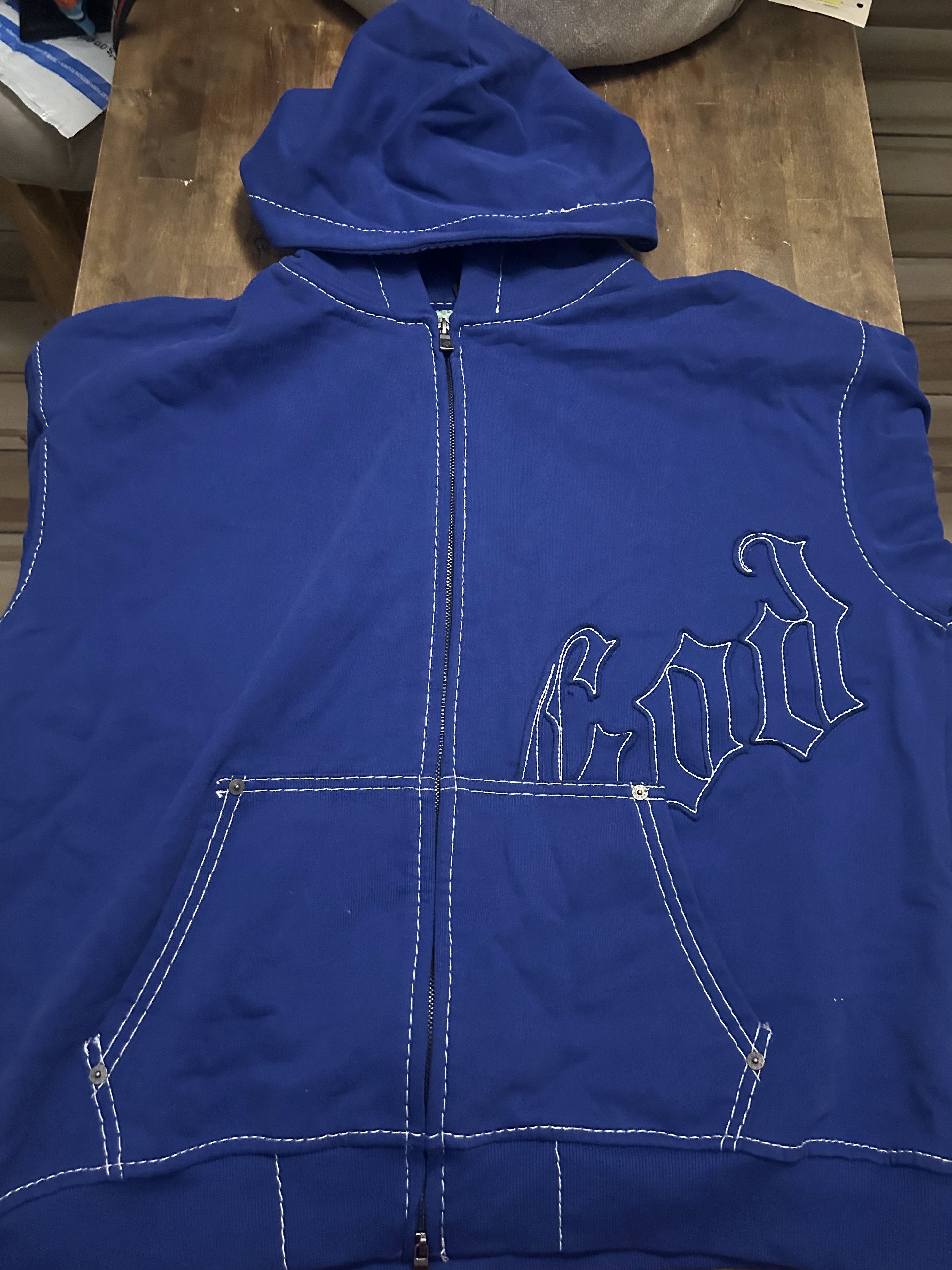 Godspeed GODSPEED BLUE ZIP UP HOODIE Size US L / EU 52-54 / 3 - 1 Thumbnail