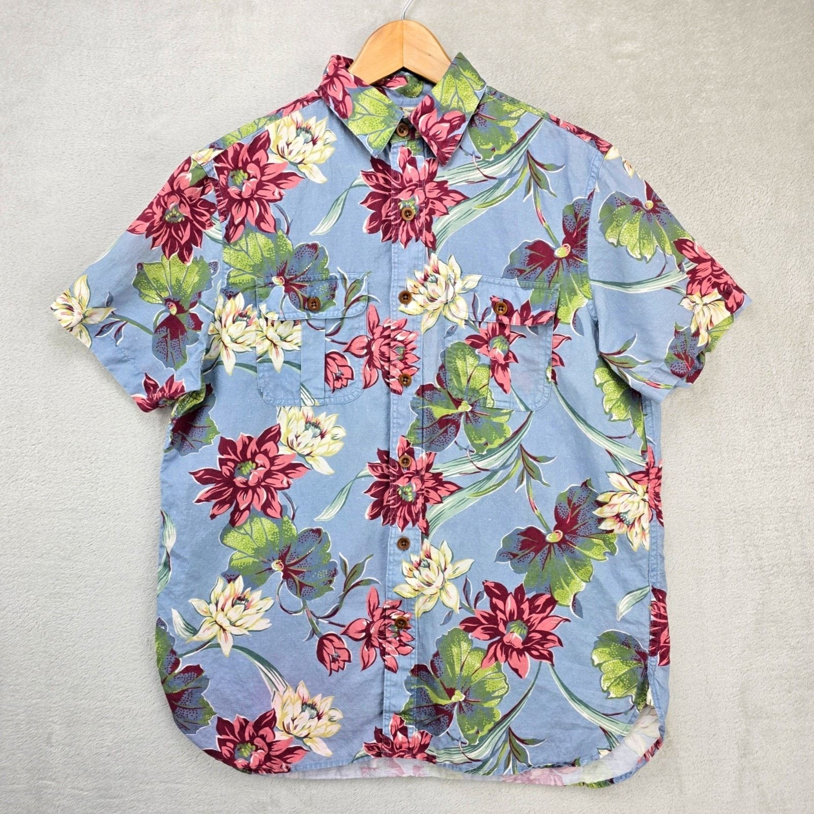 Polo Ralph Lauren Vintage Polo Ralph Lauren Shirt Medium Floral Linen Aloha Size US M / EU 48-50 / 2 - 1 Thumbnail
