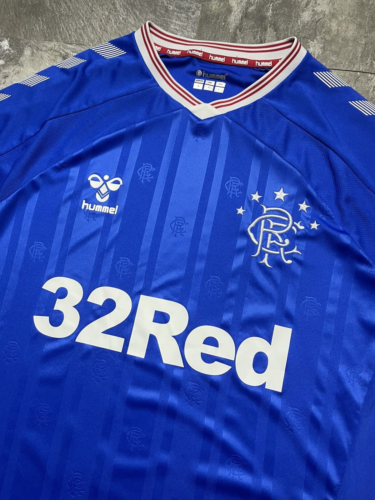 Hummel Hummel Rangers FC 2019 2020 Home Football Soccer Jersey Size US M / EU 48-50 / 2 - 2 Thumbnail