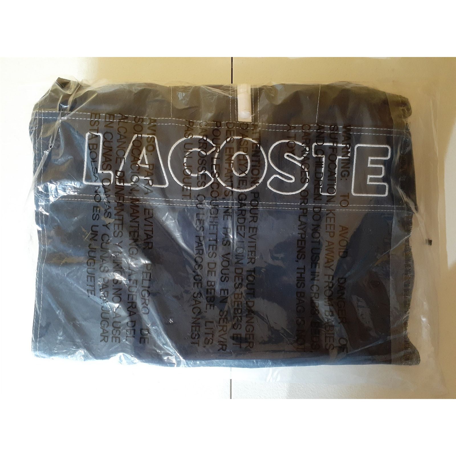 Lacoste Lacoste Men's Water-Resistant Canvas Hooded Pullover Navy L Size US XL / EU 56 / 4 - 2 Thumbnail