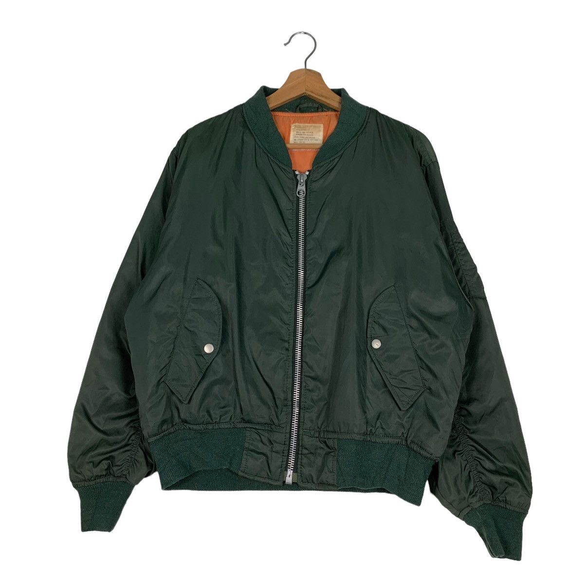 Japanese Brand GLEEMAN MA-1 Flight Bomber Jacket #0864-C39 Size US M / EU 48-50 / 2 - 1 Thumbnail