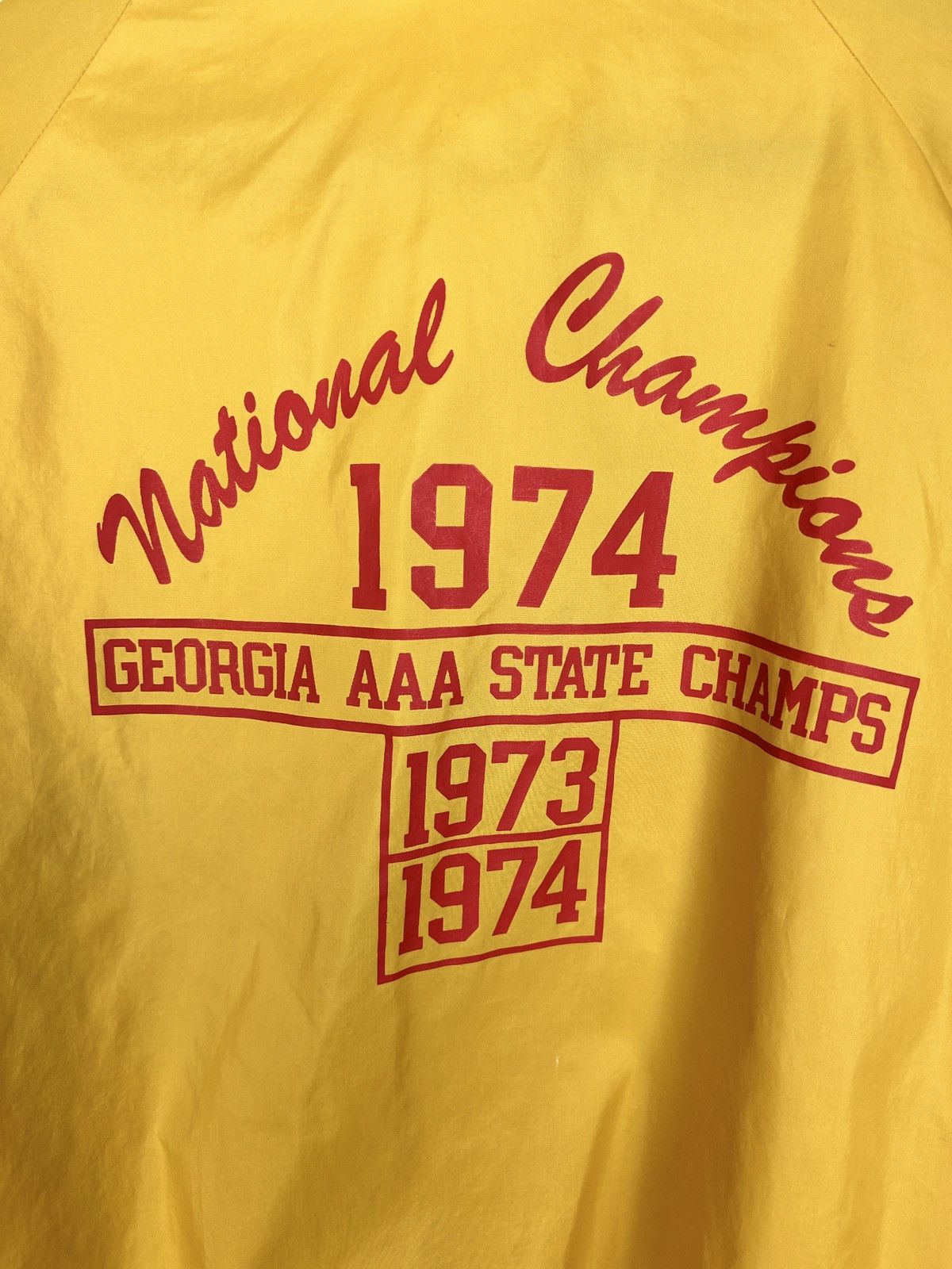 Vintage 70s Collegiate Pacific Thomasville Bulldogs 1974 Champs L Size US L / EU 52-54 / 3 - 9 Thumbnail