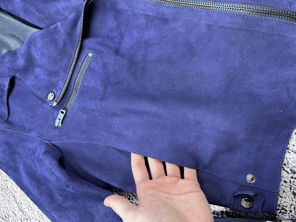 Reiss Vintage Reiss Womens Premium Perfecto SUEDE BIKER JACKET Size M / US 6-8 / IT 42-44 - 7 Thumbnail