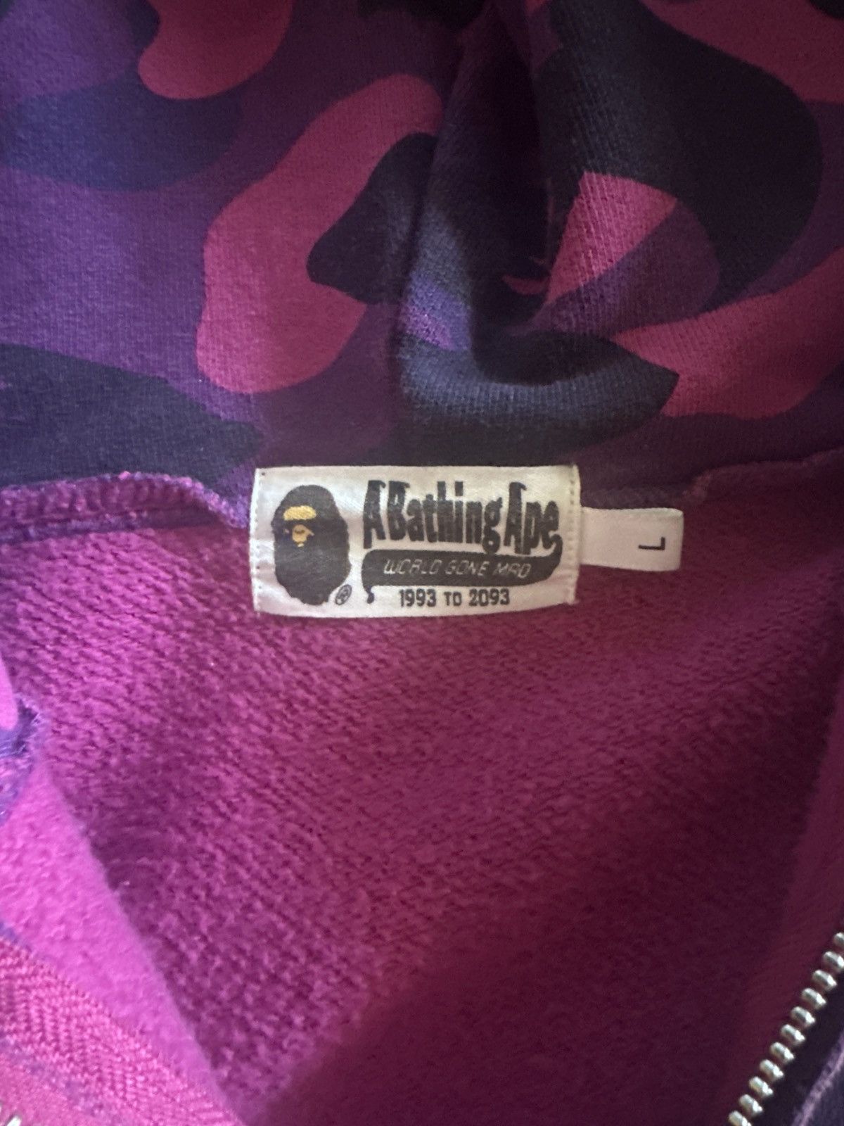 Bape COLOR CAMO SHARK FULL ZIP HOODIE Size US L / EU 52-54 / 3 - 5 Thumbnail