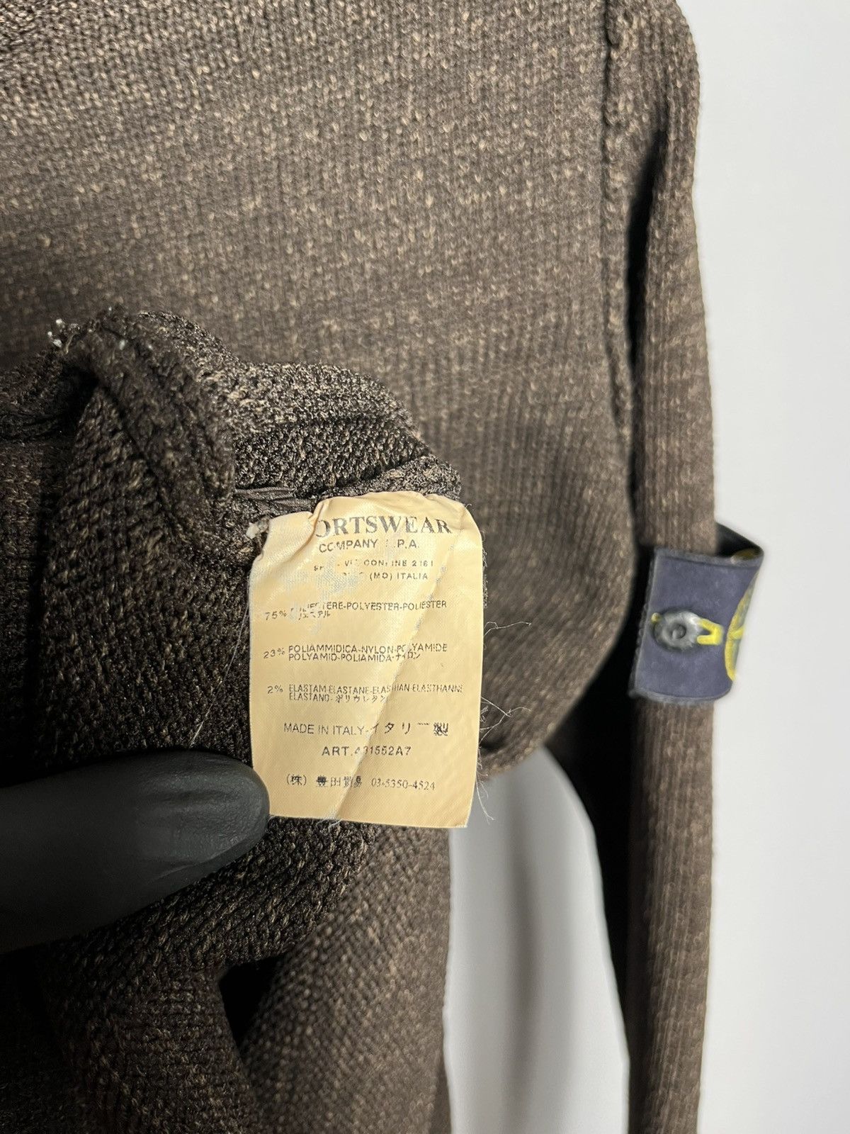 Stone Island Stone Island brown sweater knit vintage mens Size US L / EU 52-54 / 3 - 7 Thumbnail