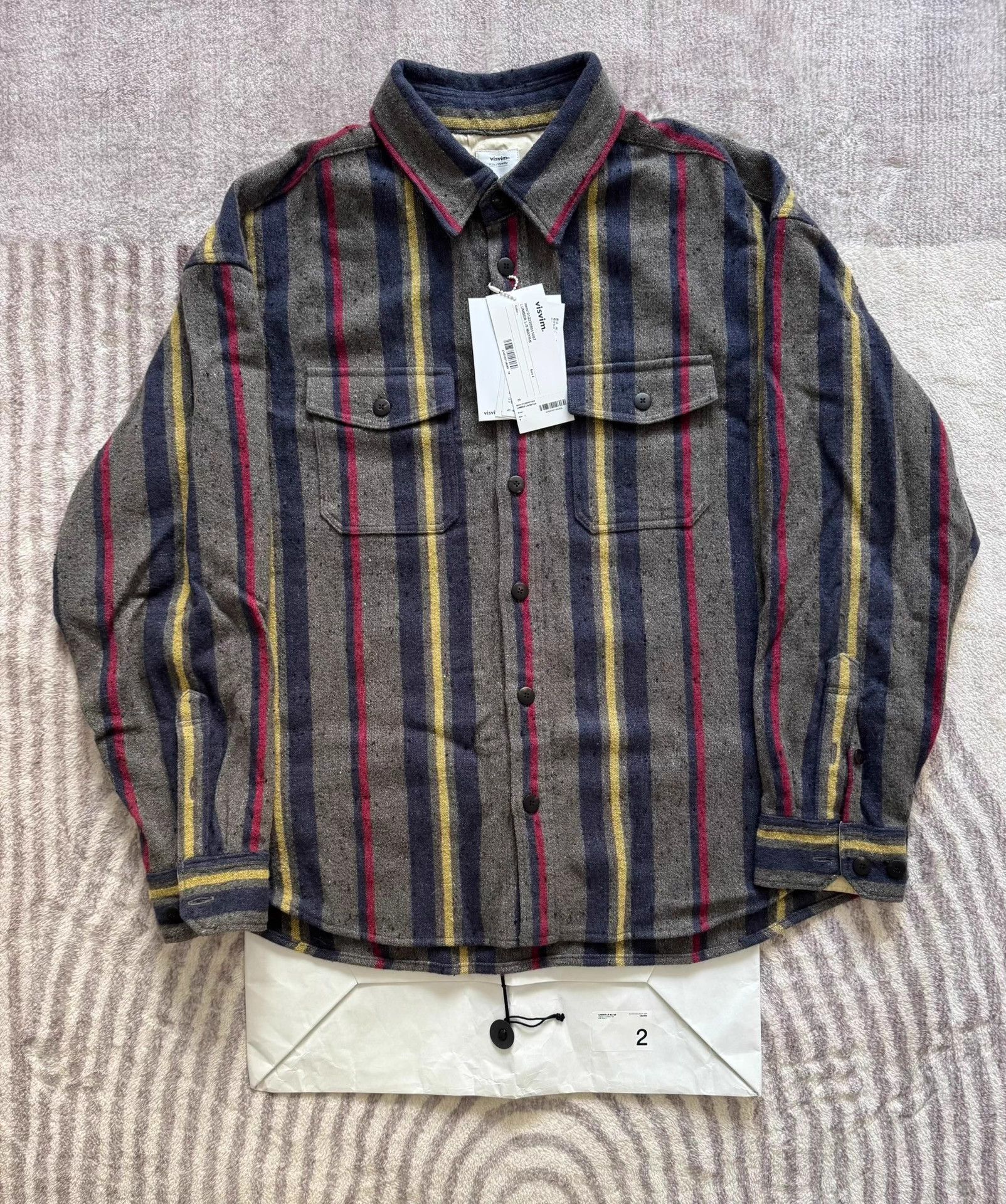 Vintage VISVIM 22AW Lumber LS Mayan Rug Wool Blend Shirt 2 Size US M / EU 48-50 / 2 - 1 Thumbnail