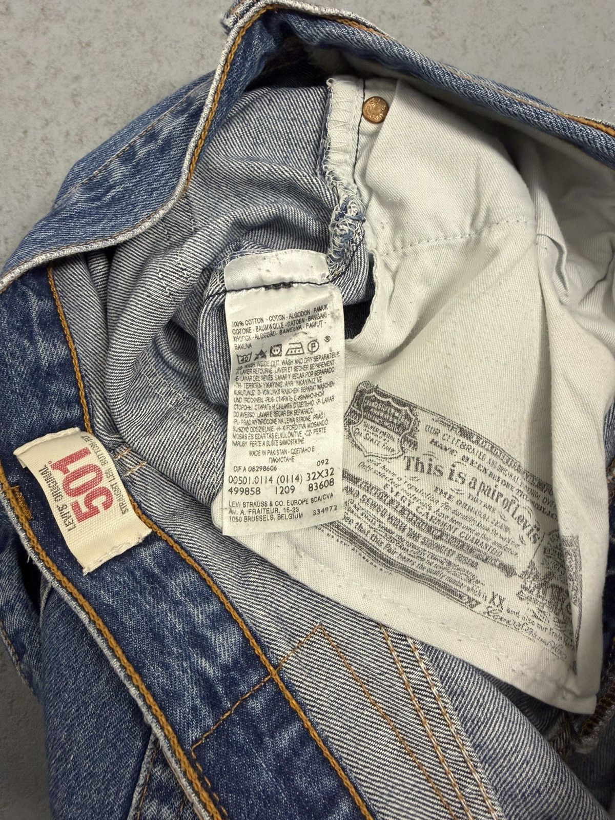 Levi's Levi‘s 501 Distressed Washed Jeans Size US 32 / EU 48 - 11 Thumbnail