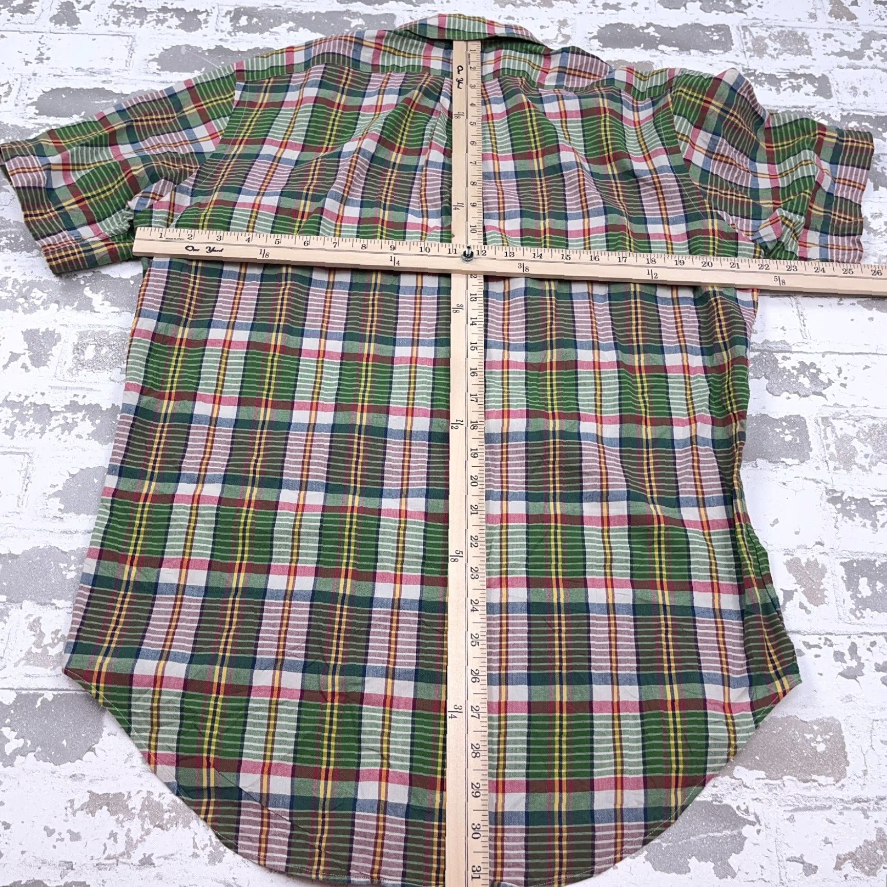 Ralph Lauren Ralph Lauren Shirt Men Medium Button Up Classic Fit Green Pink Tartan Plaid Camp Size US M / EU 48-50 / 2 - 6 Thumbnail