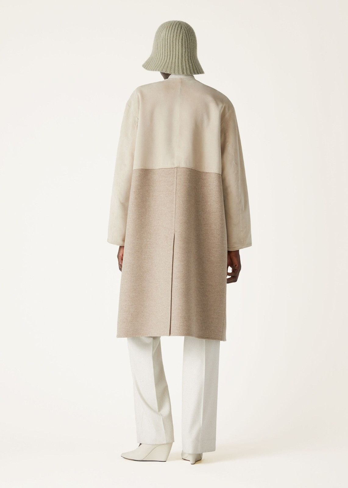 Loro Piana o1srvl11e0126 FAN6203 Hanlin Sb Coat in Beige Size M / US 6-8 / IT 42-44 - 6 Thumbnail